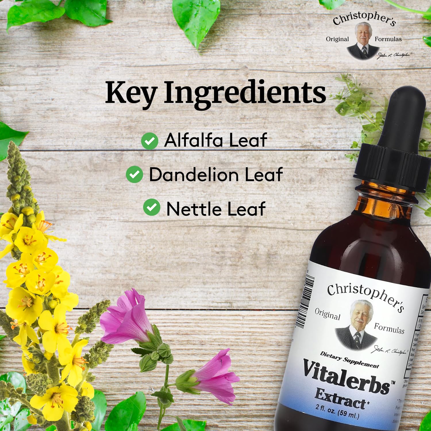 Christopher's Original Formulas Vitalerbs Extract, Nutrient-Rich Herbal Supplement, 2 oz Christopher's Original FormulasAu supplements