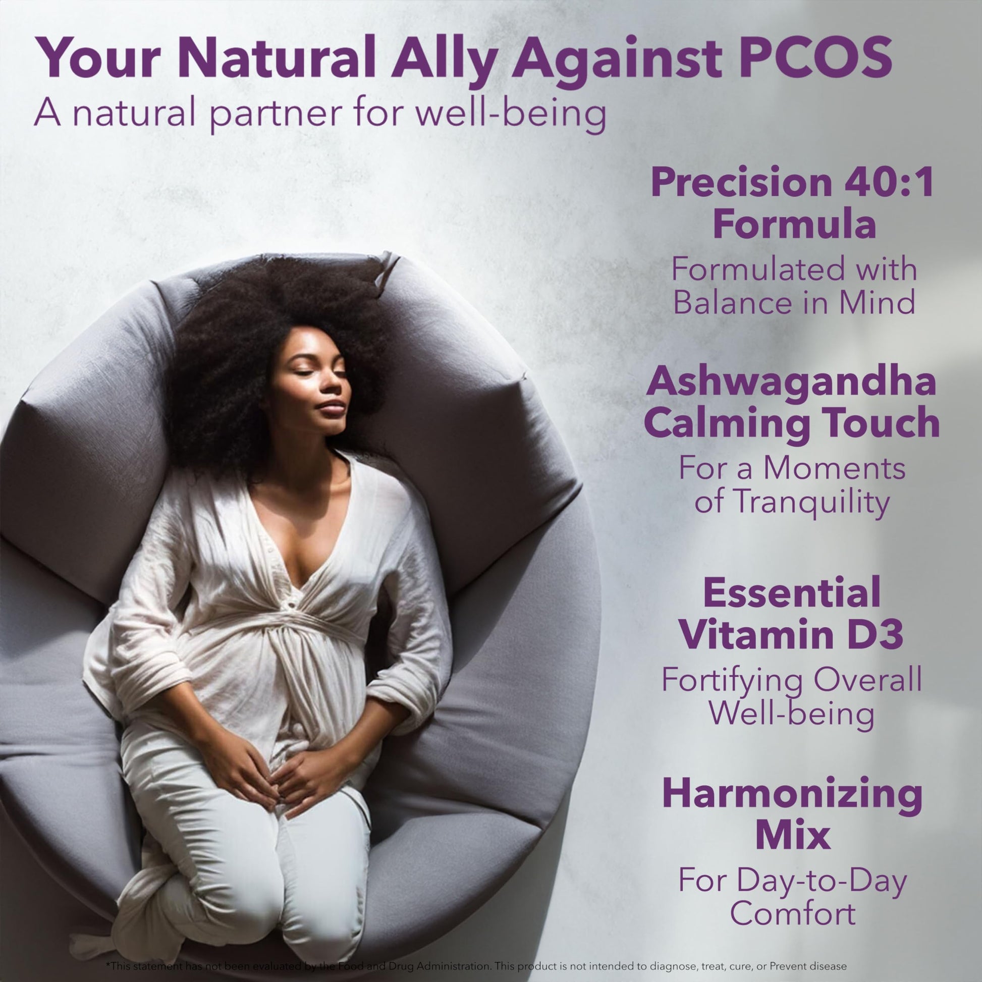 Myo-Inositol & D-Chiro Inositol 40:1 Blend + Vitamin D3 + Ashwagandha - Vegan Capsule Intimate RoseUS supplements