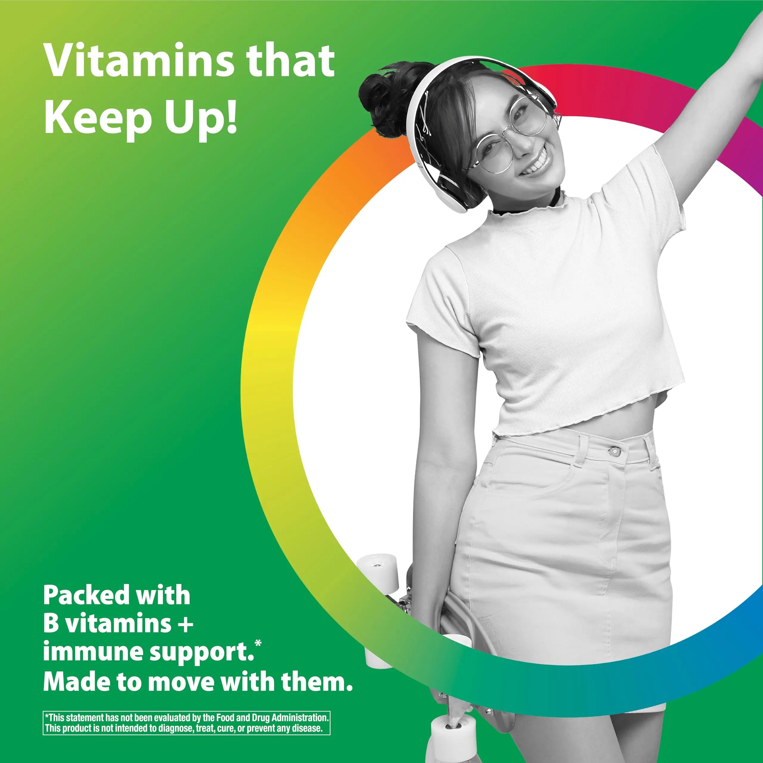 Rainbow Light Teen Multivitamin | 45 Caplets | for Boys and Girls | with DermaComplex, Real Food Nutrients & Iron | Rainbow LightAu supplements