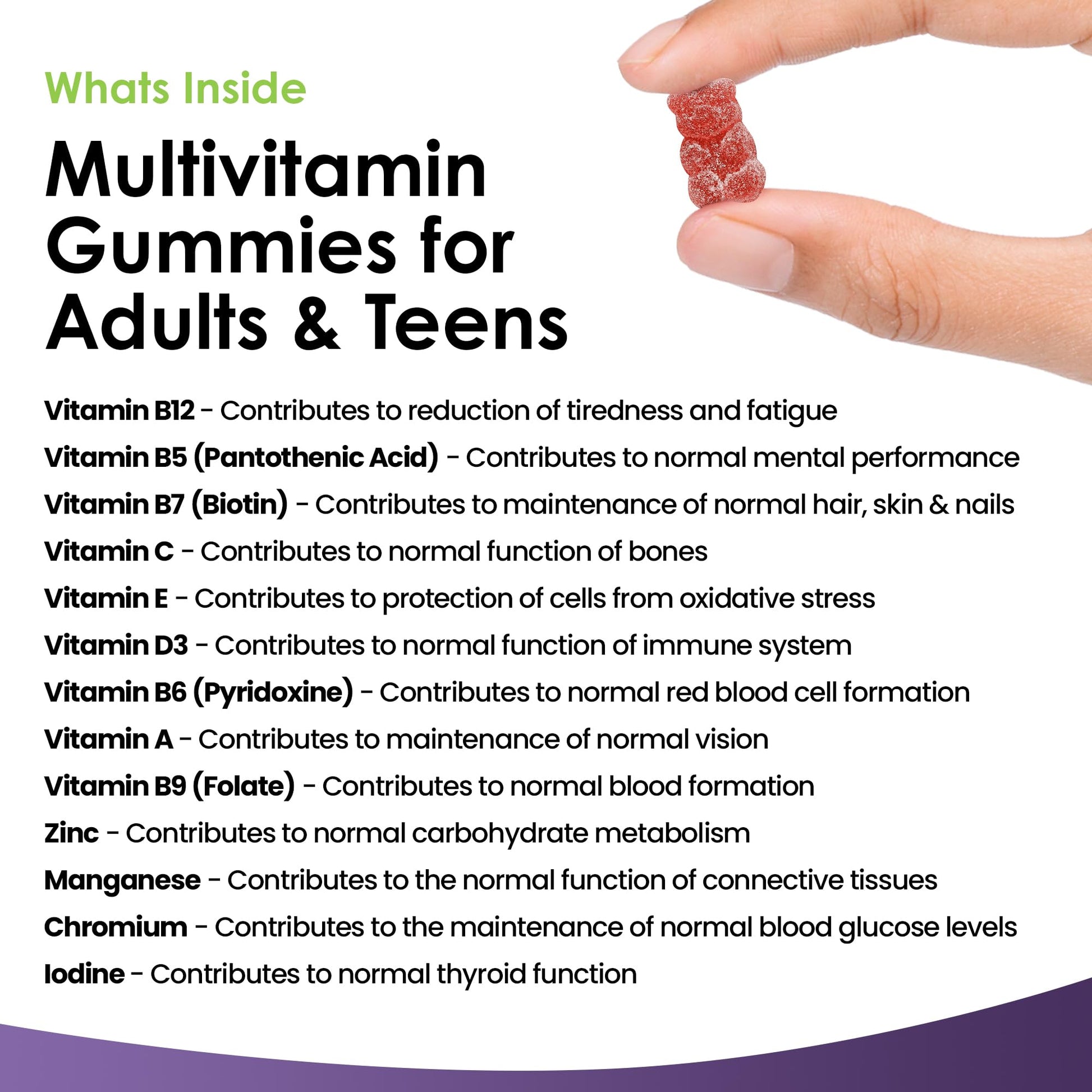 Multivitamin Gummies High Strength for Men Women - Vegetarian +14 Essential Vitamins NEW LEAF PRODUCTSUS supplements