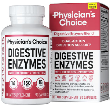 Physician's CHOICE Digestive Enzymes - Multi Enzymes, Organic Prebiotics & Probiotics Physician's CHOICEUS supplements