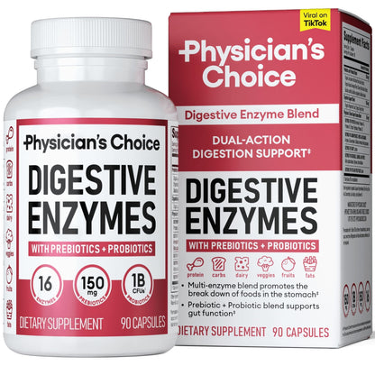Physician's CHOICE Digestive Enzymes - Multi Enzymes, Organic Prebiotics & Probiotics Physician's CHOICEUS supplements