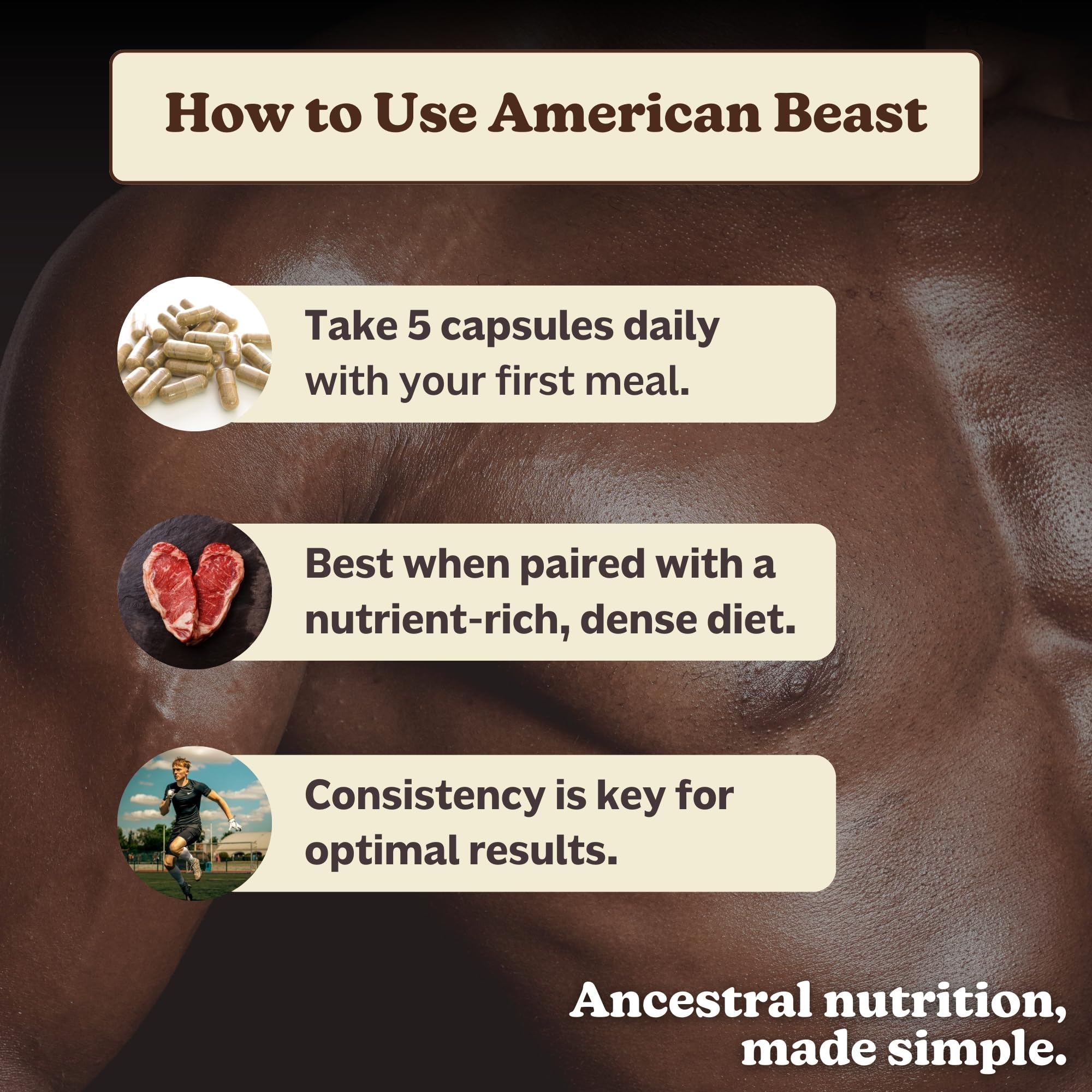 MK Supplements American Beast | Bison Liver & Heart Capsules | ~49x More CoQ10 Than Beef Liver | Regeneratively Raised Bison | 150 Capsules MK SupplementsAu supplements