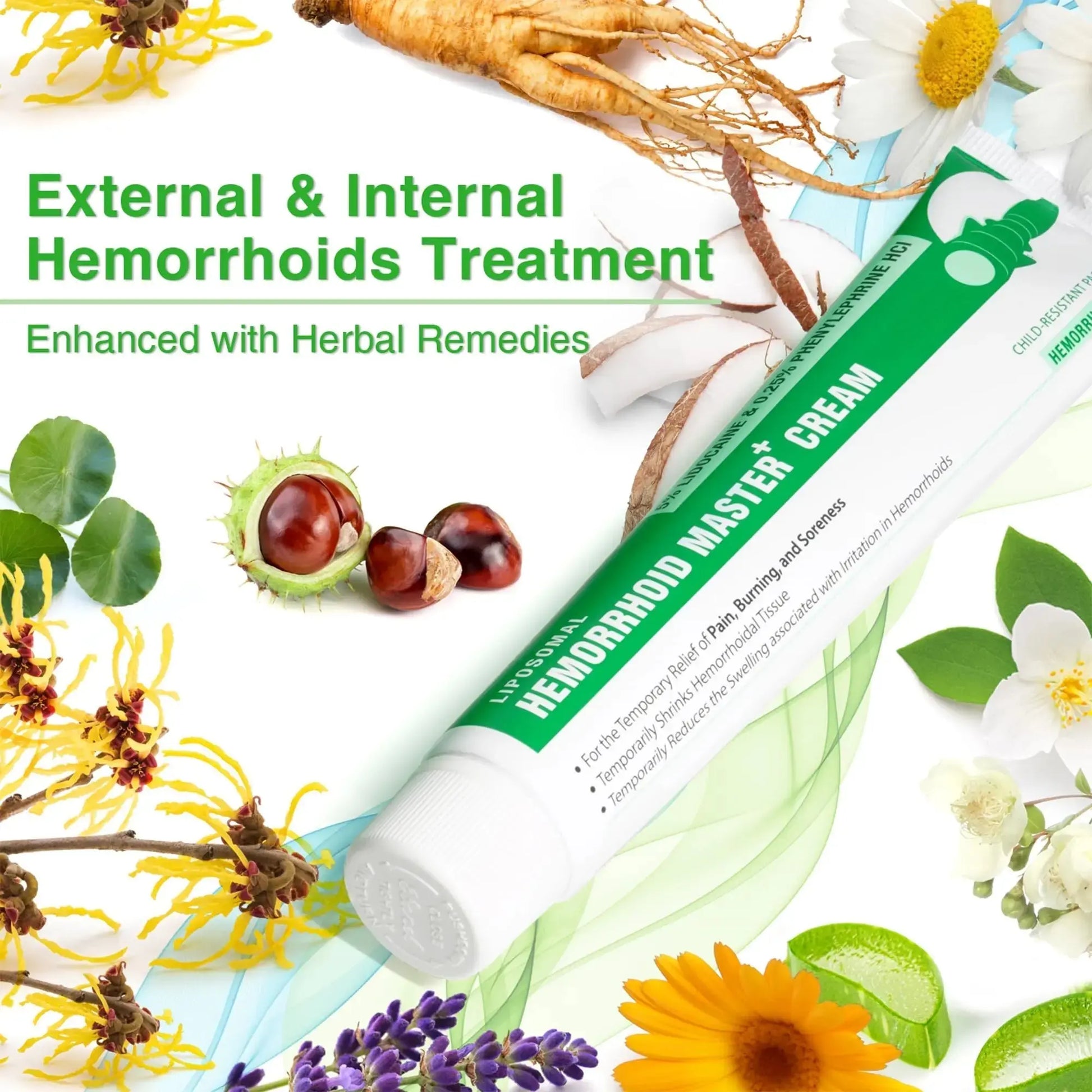 Ebanel 5% Lidocaine Hemorrhoid Treatment Cream with Witch Hazel, Phenylephrine, Horse Chestnut, Vitamin B6, Zinc Oxide, External and Internal Hemorrhoids Treatment Burn Itch Pain Relief Anal Cream EbanelAu supplements