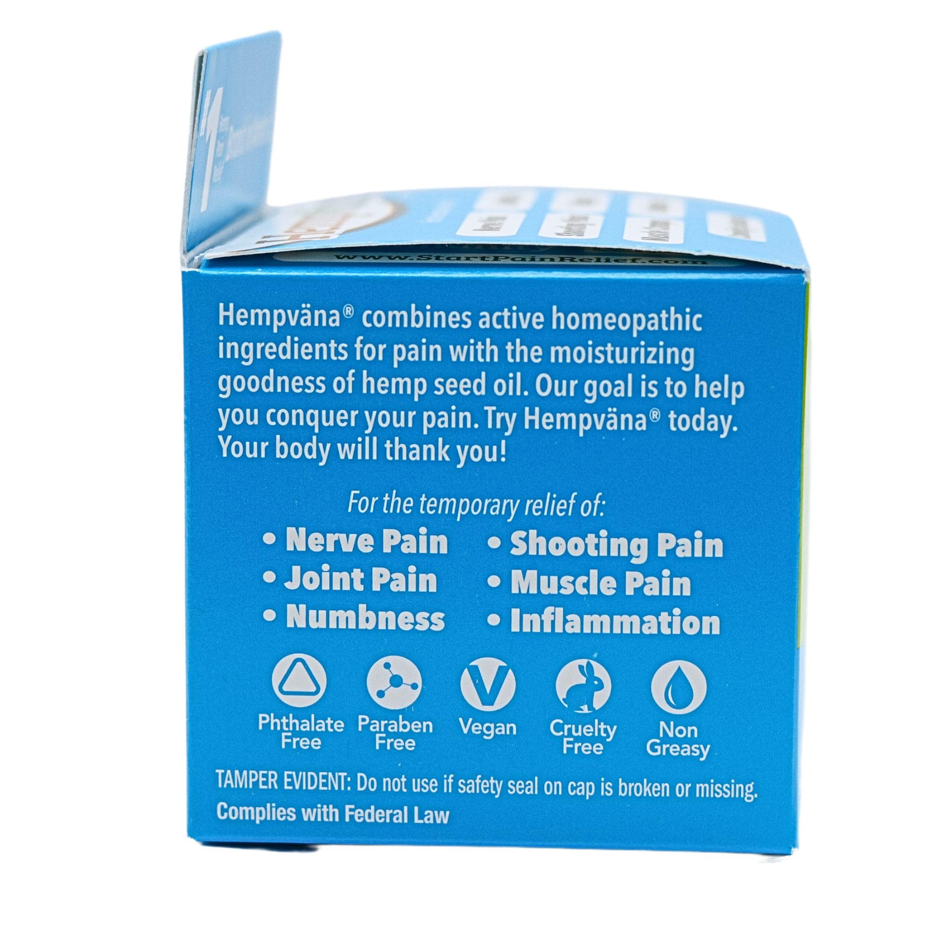 Hempvana Ultra-Strength Nerve Relief Cream w/100% Pure Hemp Seed Oil, AS SEEN ON TV, Relieves Nerve Pain, Shooting Pain, Joint Pain, Tingling, Muscle Cramps, Crawling Sensations, 3 oz Jar HempvanaAu supplements