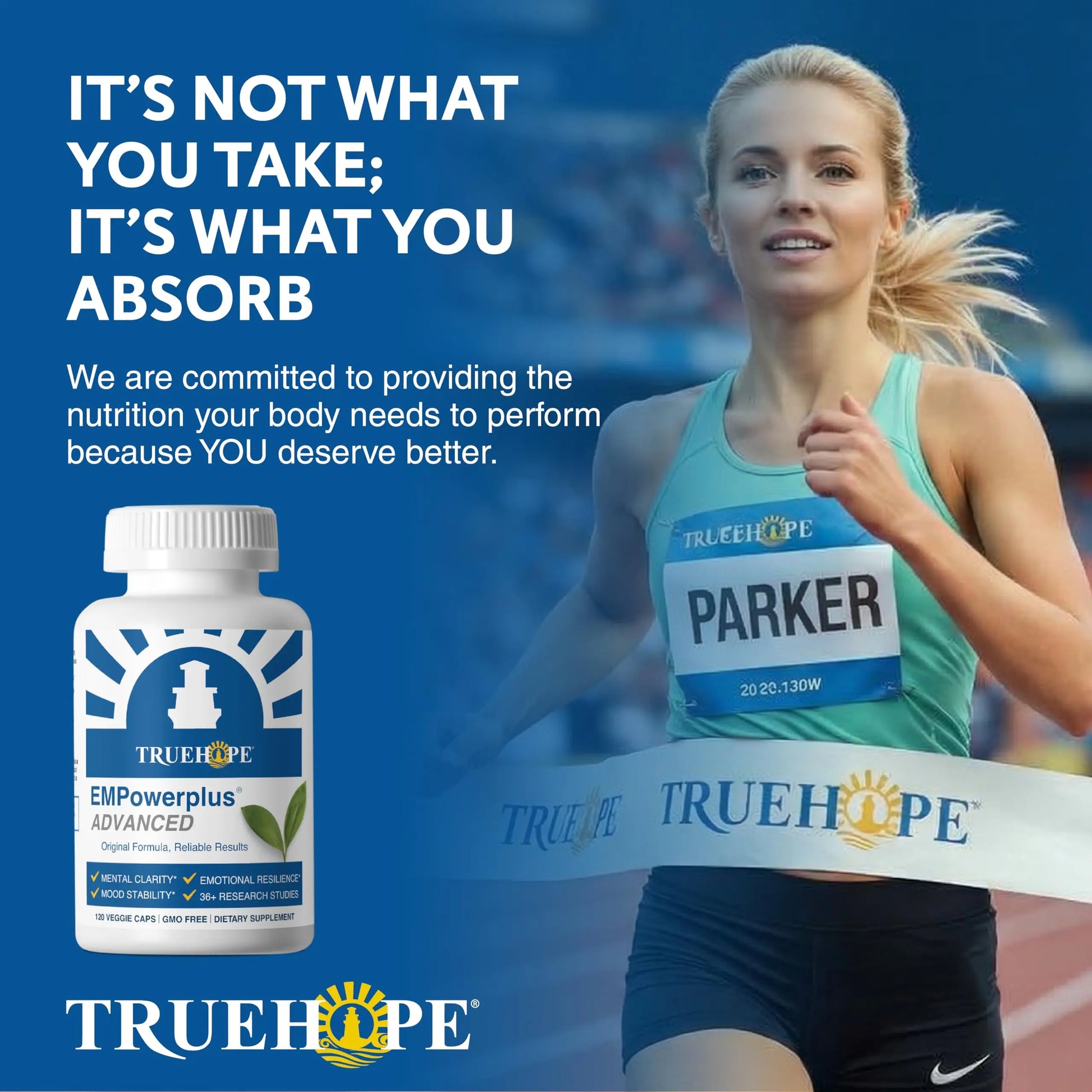 Truehope EMPowerplus Advanced Multivitamin for Women & Men - Broad-Spectrum Multivitamins & Chelated Minerals | 1000% Better Absorption | 37 Research Studies & 28 Years of Success | 30 Day Supply TruehopeAu supplements