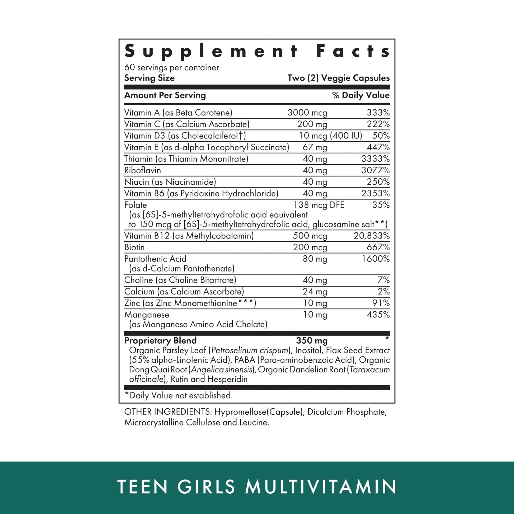 MICHAEL'S Health Naturopathic Programs Teen Girls Multivitamin - 120 Vegetarian Capsules - Nutrients for Healthy Growth & Development MICHAEL'SAu supplements
