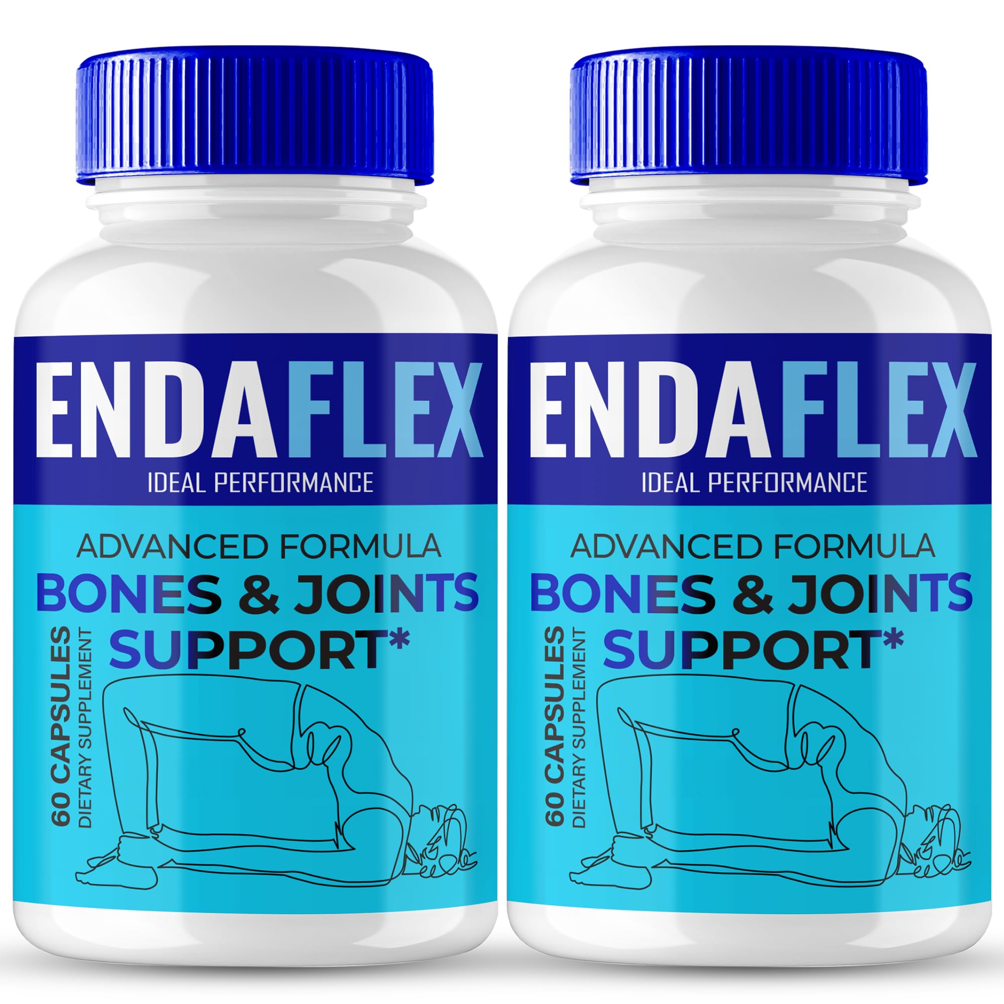 Endaflex Capsules, Advanced Joint Support Supplement Pills for Mobility and Comfort - Maximum Strength, Official Enda Flex Joint Support All Natural Formula, Premium Enda-Flex Reviews (2 Pack) IDEAL PERFORMANCEAu supplements