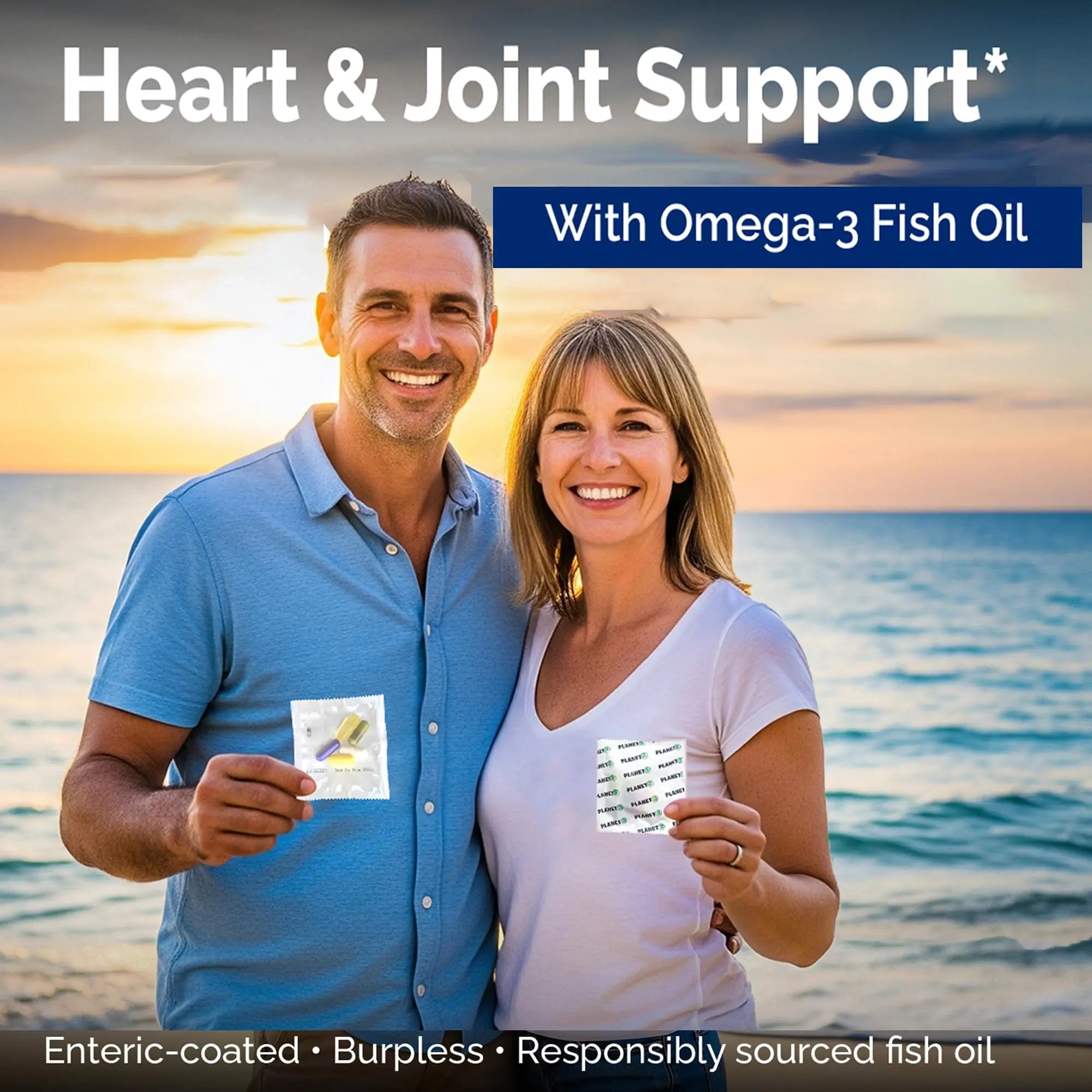 Daily Vitamin Packs for Men & Women – Immune, Energy & Heart Support with Vitamin D3, Omega-3, Probiotics, Methyl B12 & Vitamin C Planet 3Au supplements
