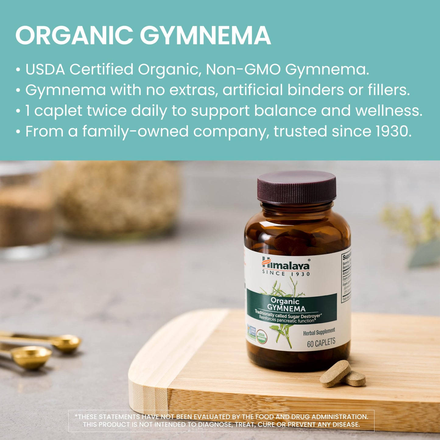 Himalaya Organic Gymnema Herbal Supplement for Weight Management, USDA Certified HimalayaUS supplements