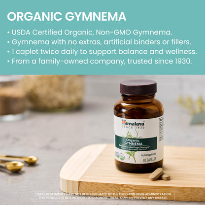 Himalaya Organic Gymnema Herbal Supplement for Weight Management, USDA Certified HimalayaUS supplements