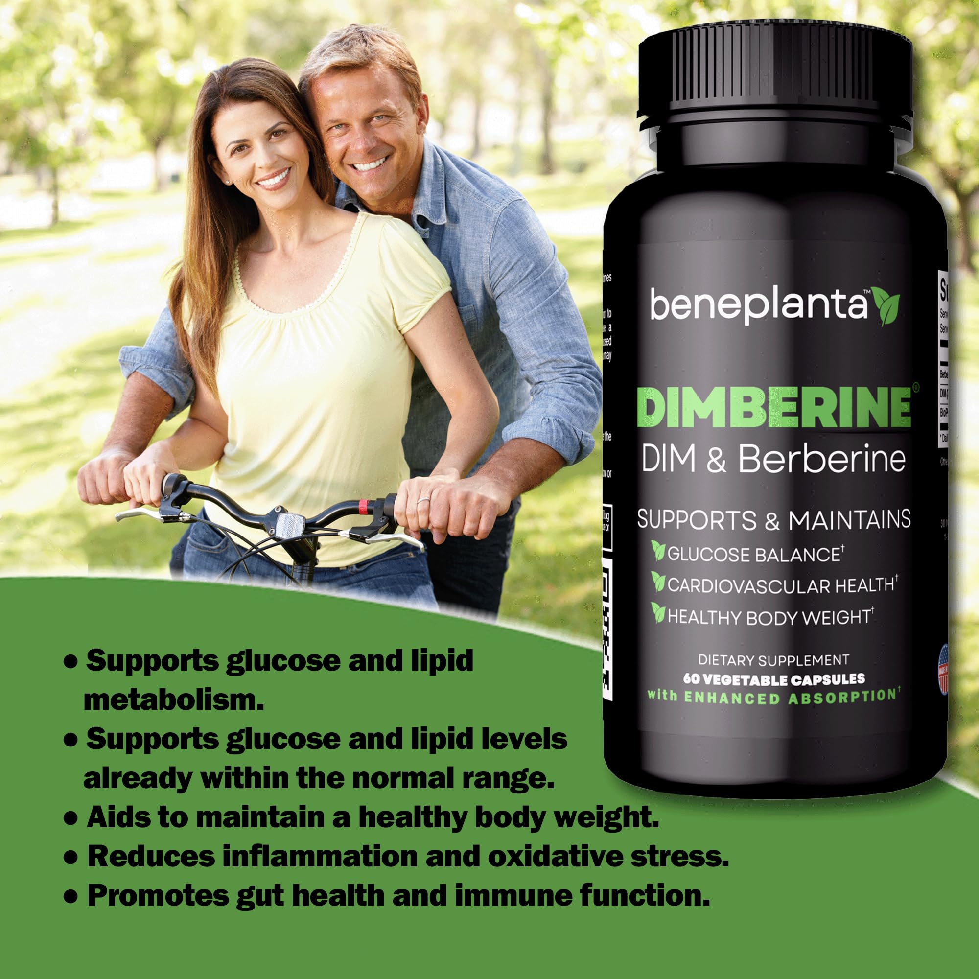 Dimberine - DIM & Berberine, High Purity Enhanced Absorption Formula - 60 Capsules DimberineAu supplements