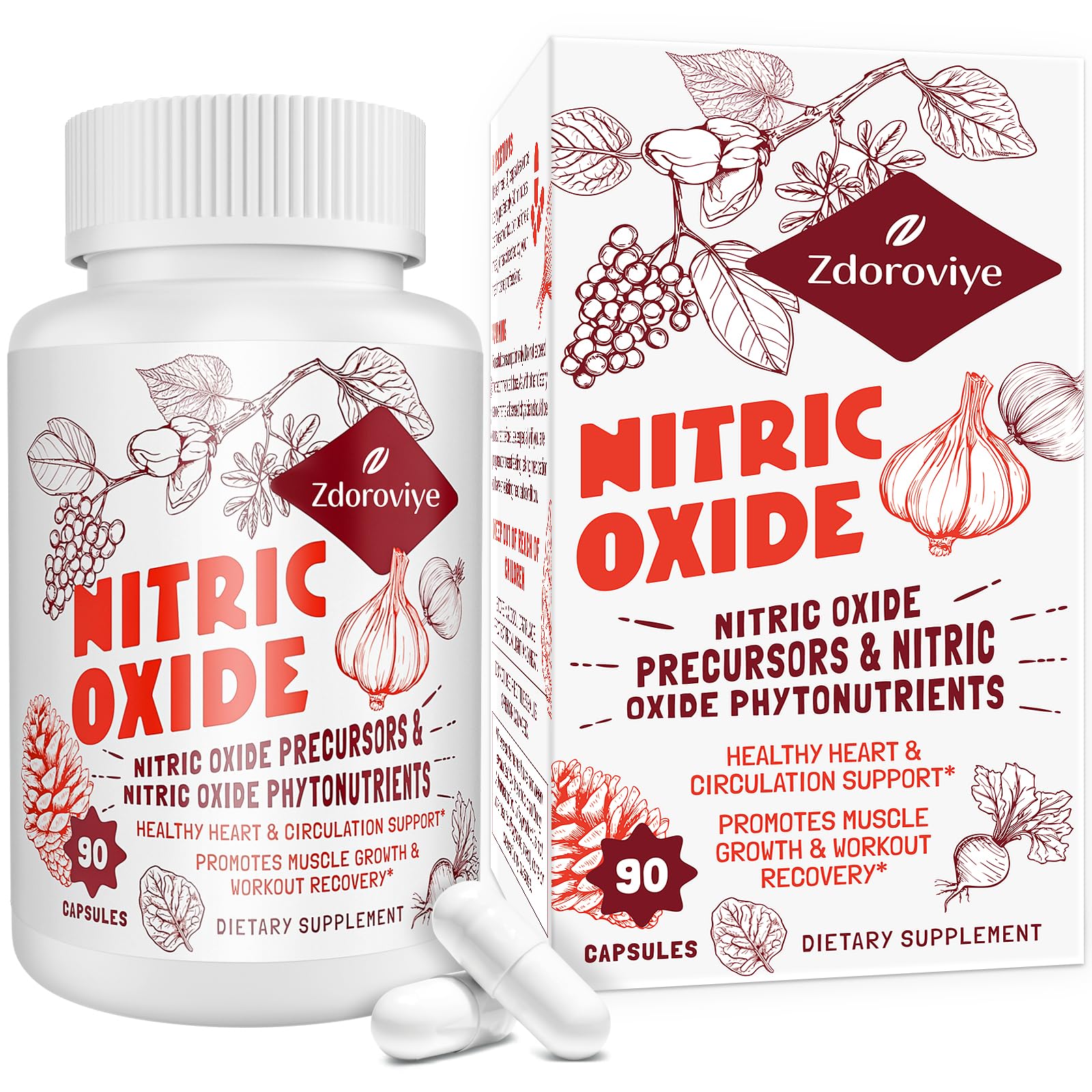 Zdoroviye Nitric Oxide Supplement for Men Women, Nitric Oxide Precursor & Nitric Oxide ZdoroviyeAu supplements