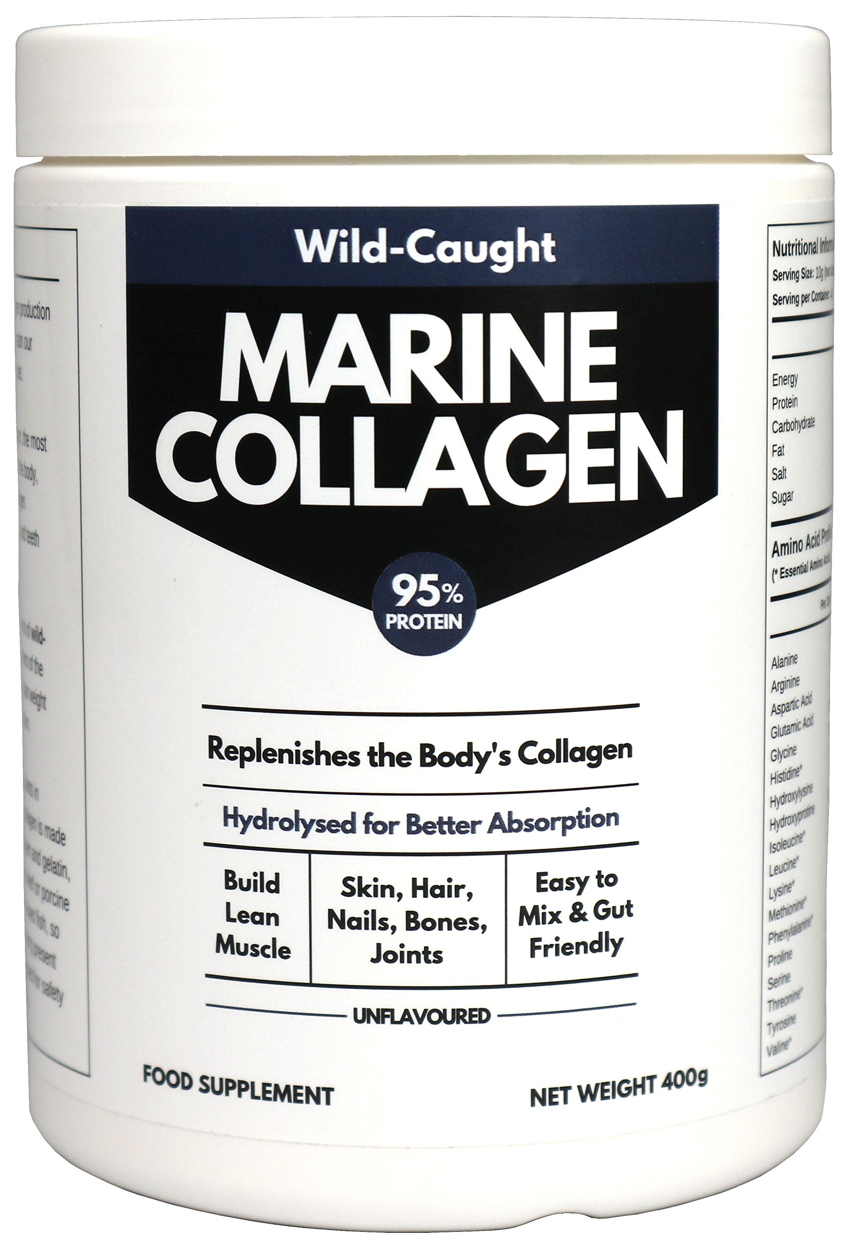 Marine Collagen Peptides (400g) | Hydrolysed from Wild Caught North SEA Cod Miracle GreensAu supplements