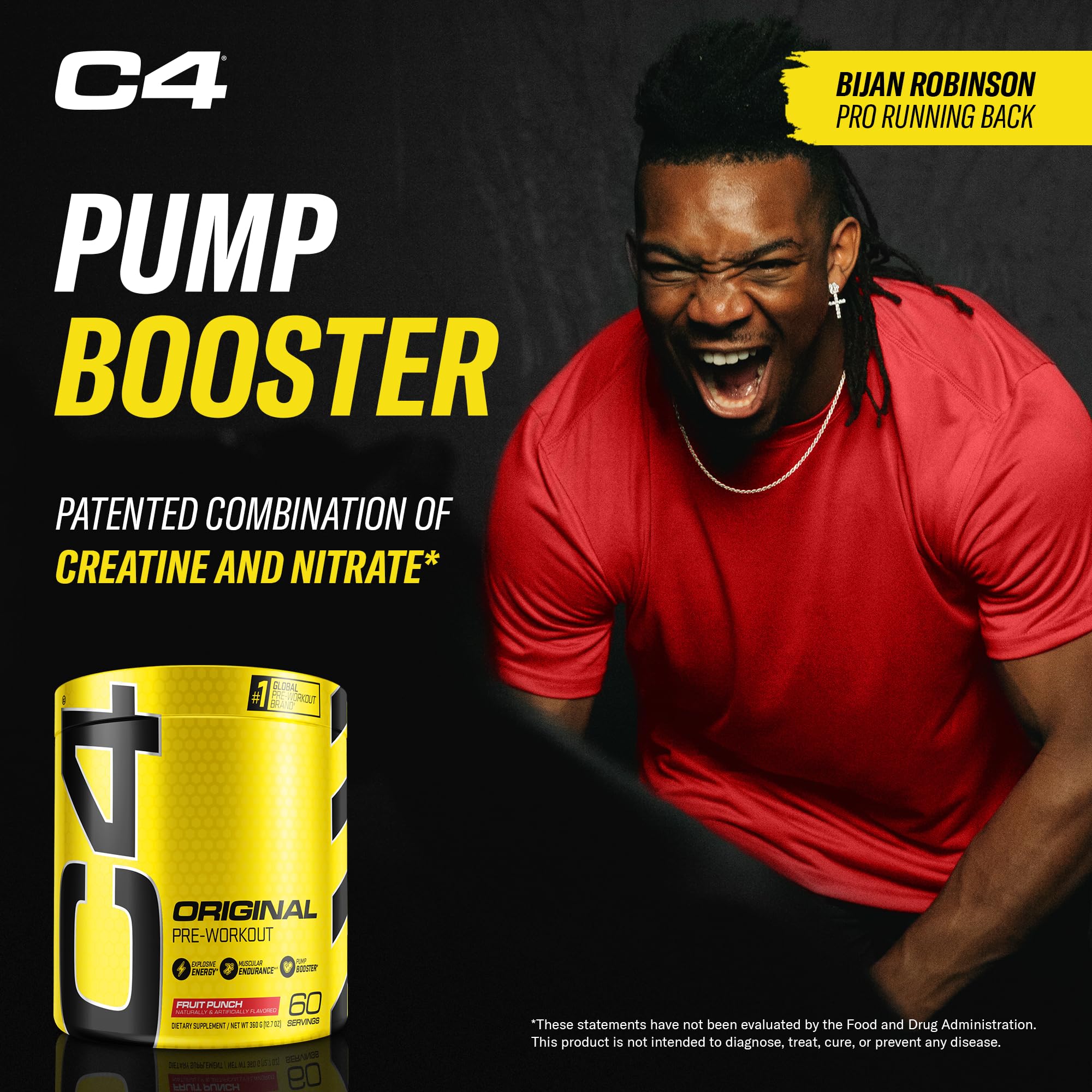 C4 Original Pre Workout Powder Fruit Punch - Vitamin C for Immune Support - Sugar Free CellucorUS supplements