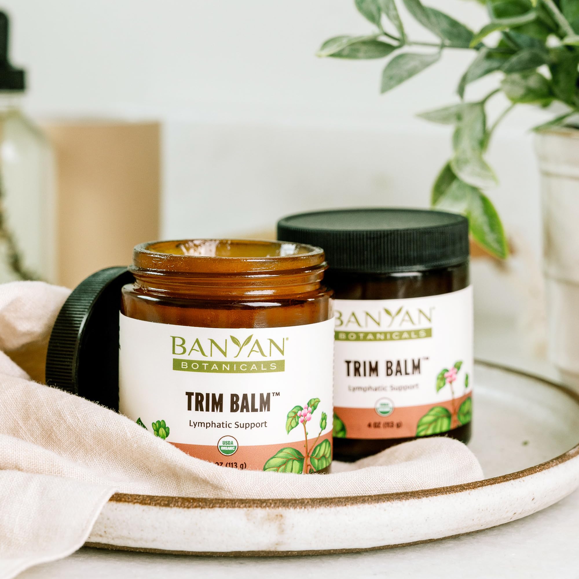 Banyan Botanicals Trim Balm - Certified Organic, 4 oz - Chitrak and Guggulu Increases Metabolism Banyan BotanicalsAu supplements