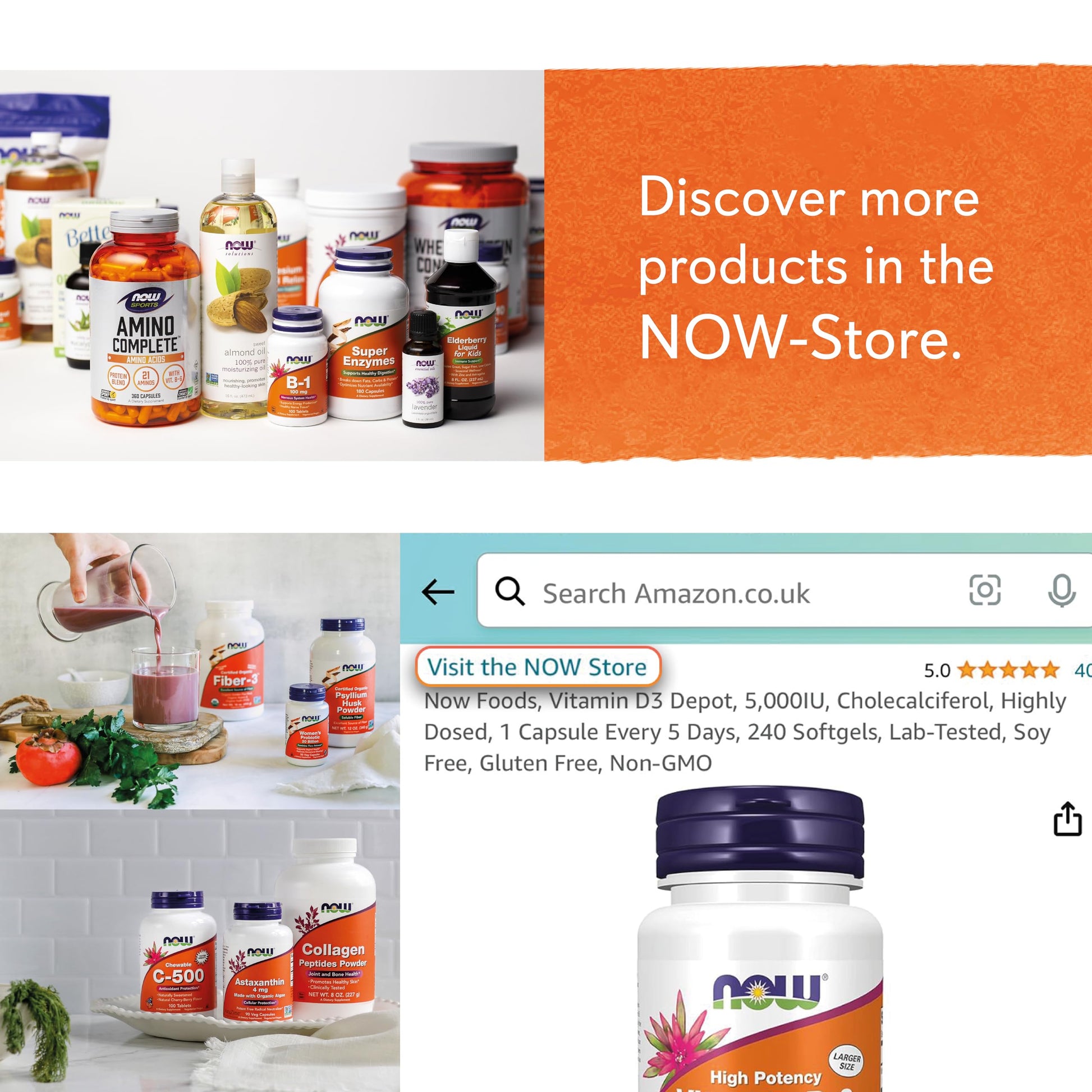 Now Foods, BioCell Collagen, Hydrolysed Collagen Type II, 120 Capsules, Gluten NOWAu supplements