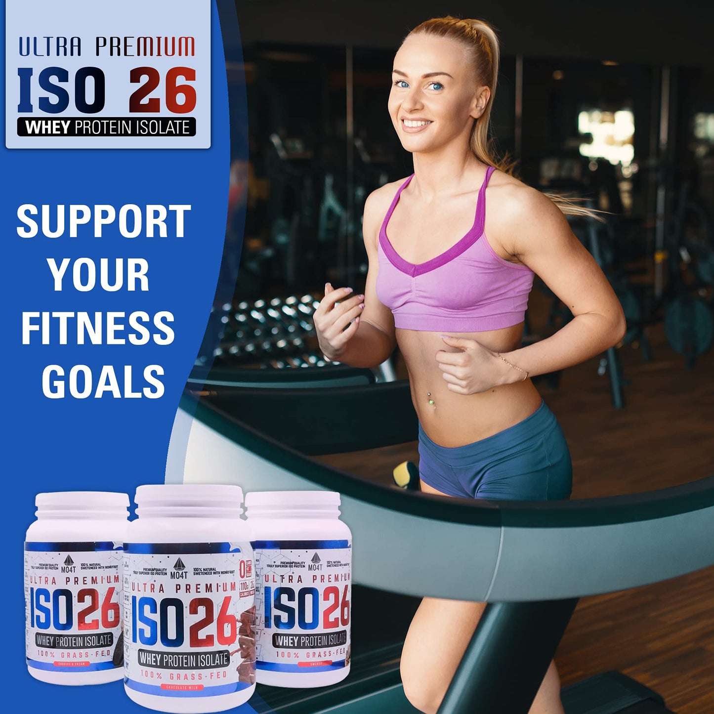 MOMOF4TRANSFORM MO4T Grass Fed Whey Protein Isolate Powder, Naturally Sweetened MOMOF4TRANSFORMUS supplements
