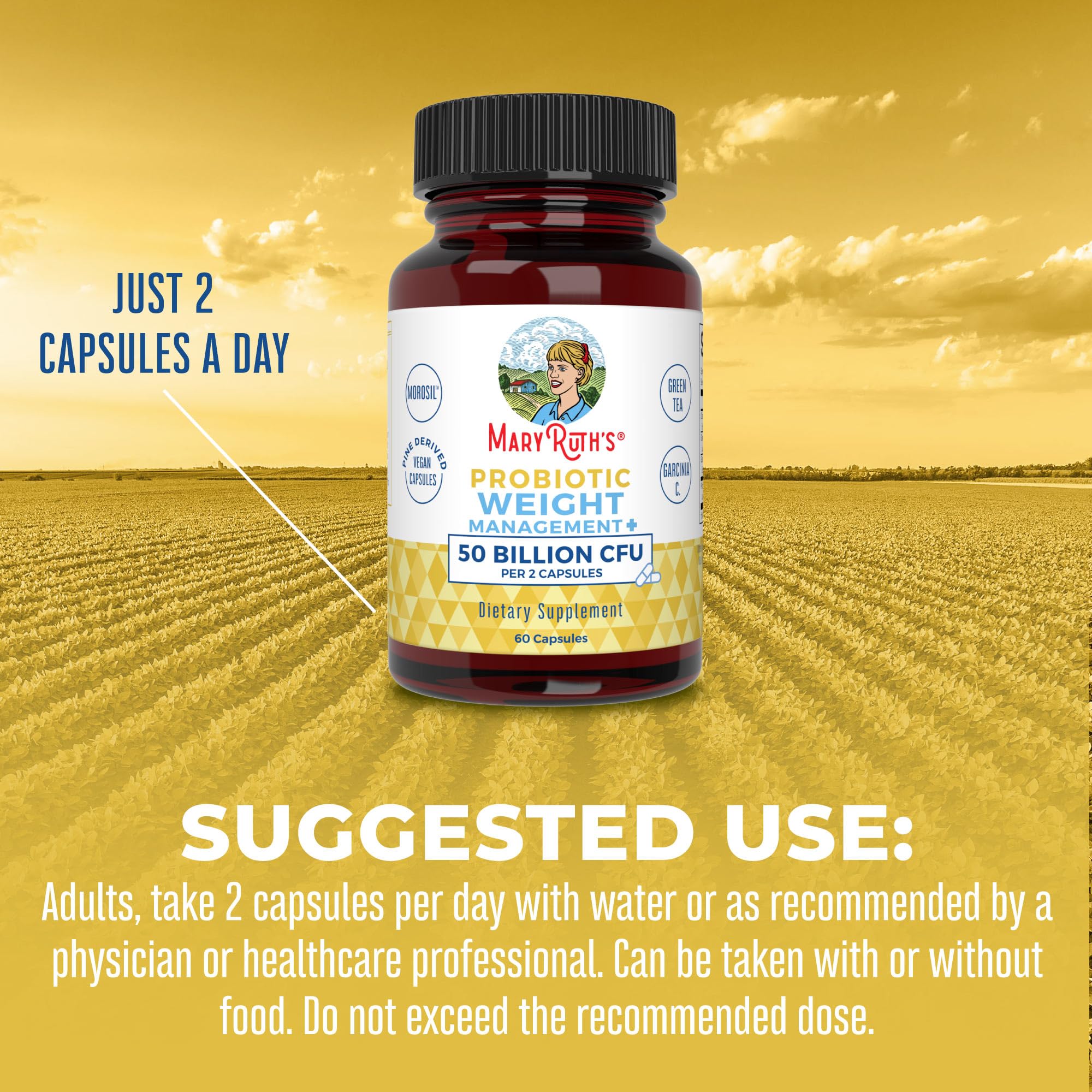 MaryRuth Organics Probiotics Capsule for Women & Men | Weight Management | Digestive MaryRuth OrganicsUS supplements