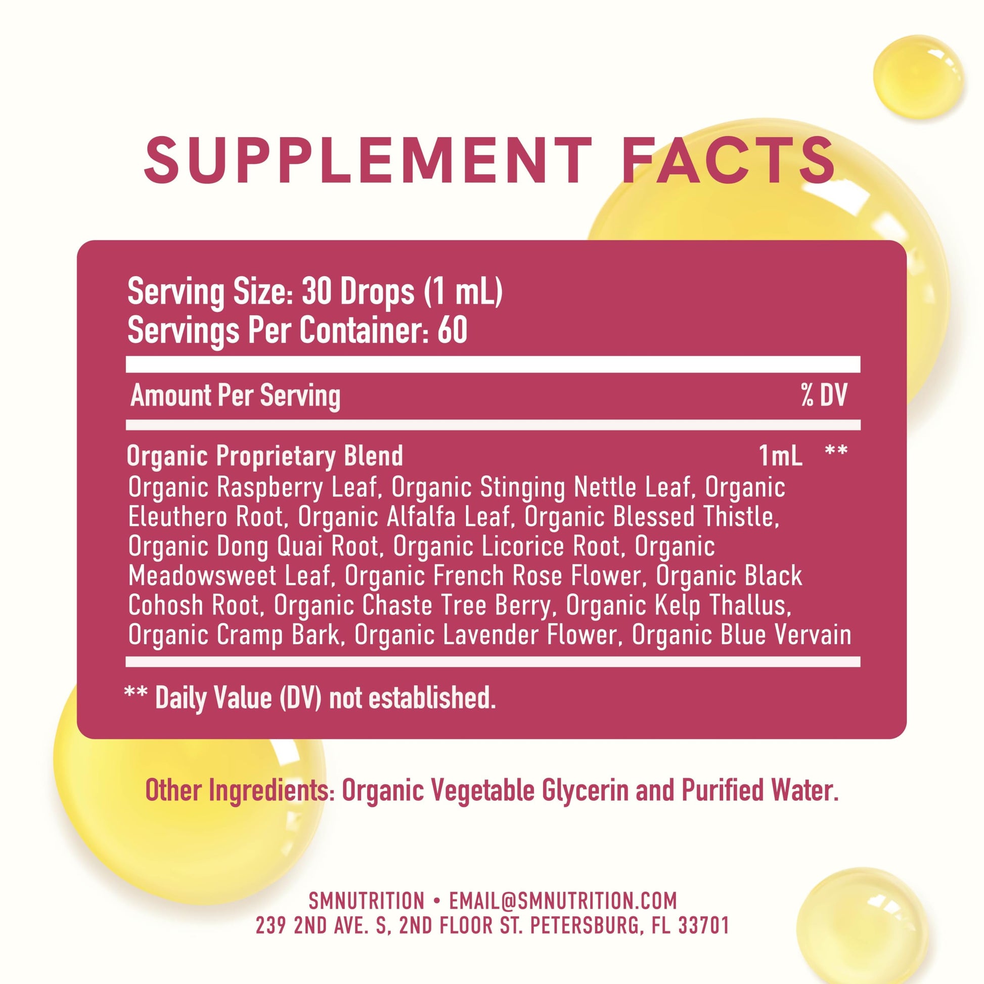 Hormone Balance Liquid Drops | with Black Cohosh, Stinging Nettle, Red Raspberry Leaf, Chasteberry & More | Menopause, Hot Flash, & PMS Relief Menstrual Herbal Support Tincture | Vegan Formula | 2oz SMNutritionAu supplements
