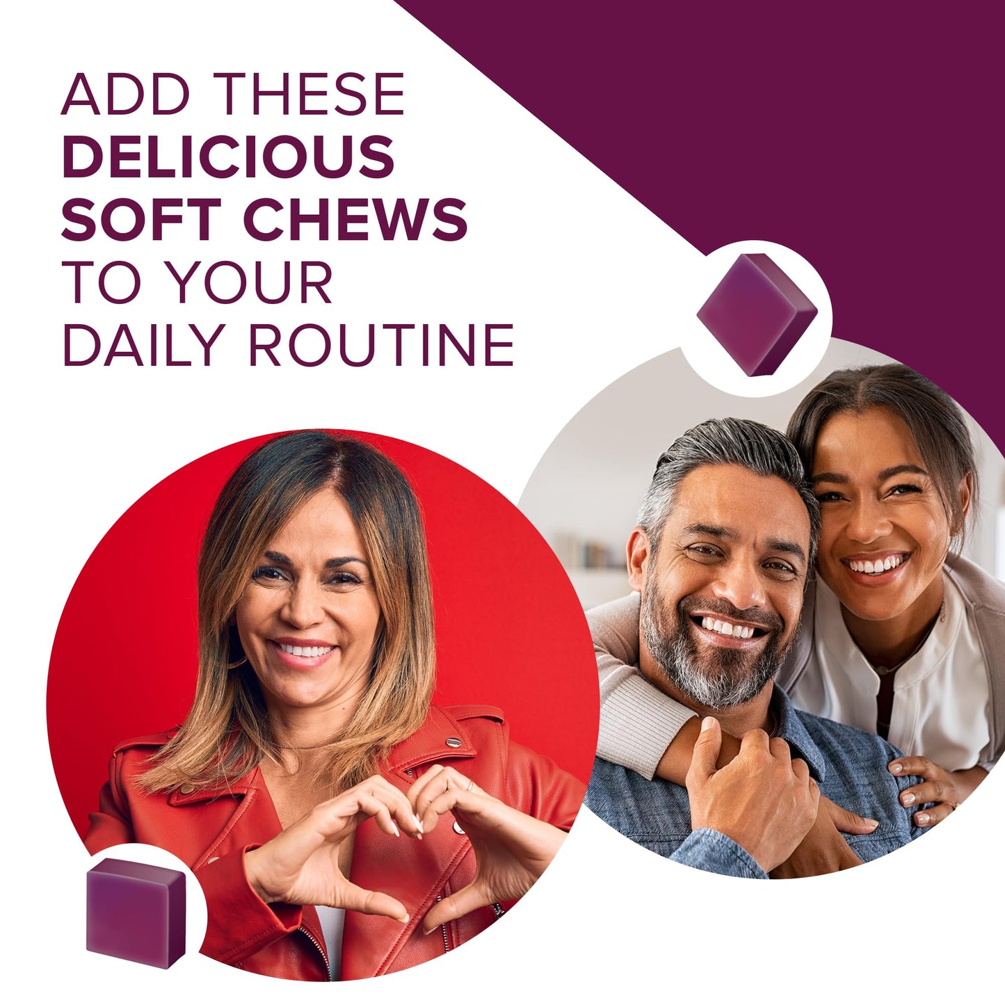 Qunol Beets Chews for Blood Pressure Support, 3 in 1 Beets + CoQ10 + Grape Seed Extract, QunolUS supplements