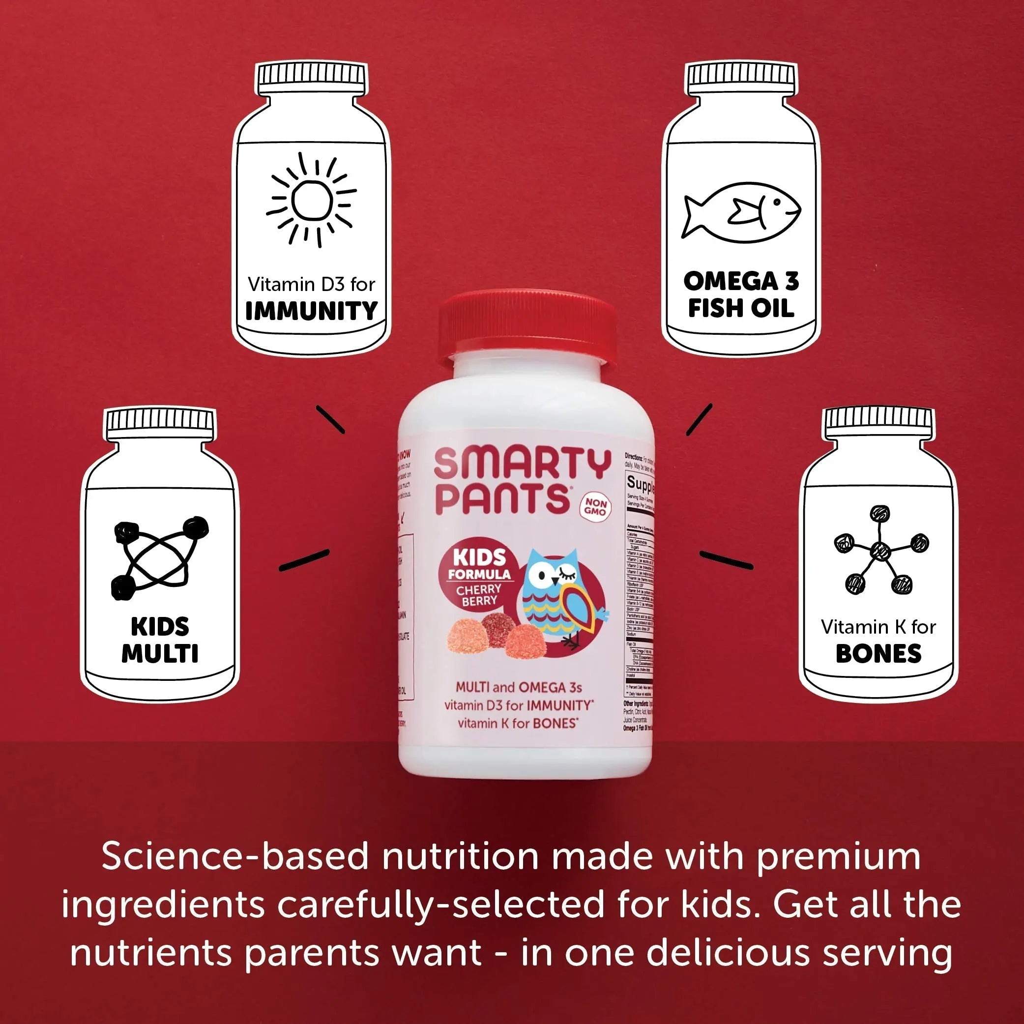 SmartyPants Kids Multivitamin Gummies & Women's Multivitamin Gummies: Omega 3 Fish Oil (EPA/DHA), Methylfolate SmartyPantsAu supplements