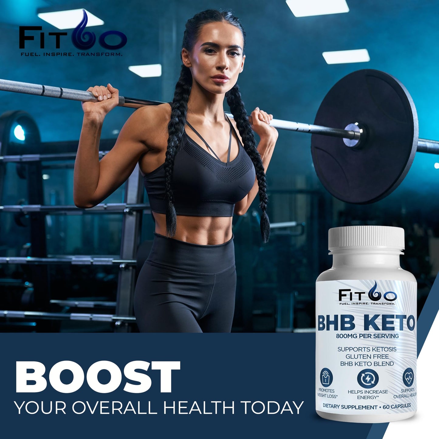 FIT60 Keto Diet Pills for Men & Women - Boost Energy and Mental Clarity for Enhanced Focus FIT60US supplements