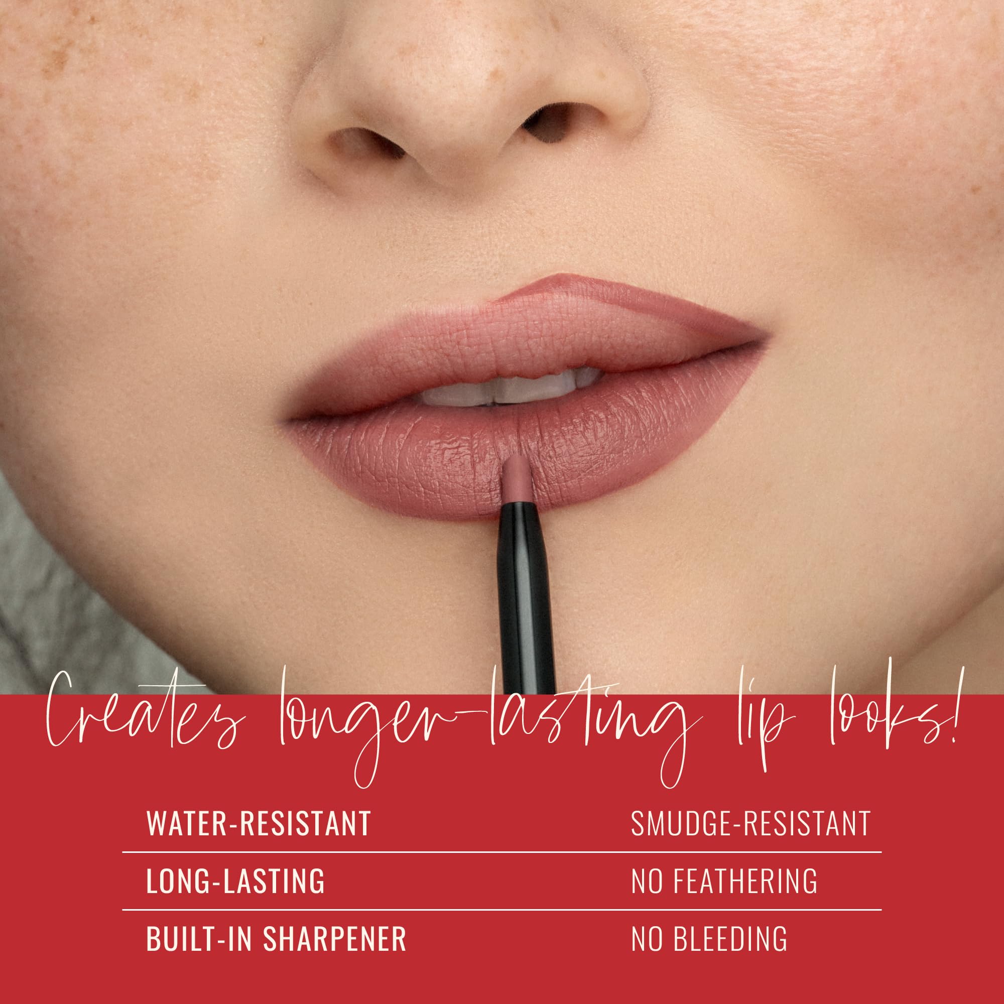 Runway Rogue Designer Liner Lip Pencil, Matte Cool Berry-Rose Lip Liner Pencil and Lip Liner Sharpener, ‘Camera Ready’ Runway RogueAu supplements