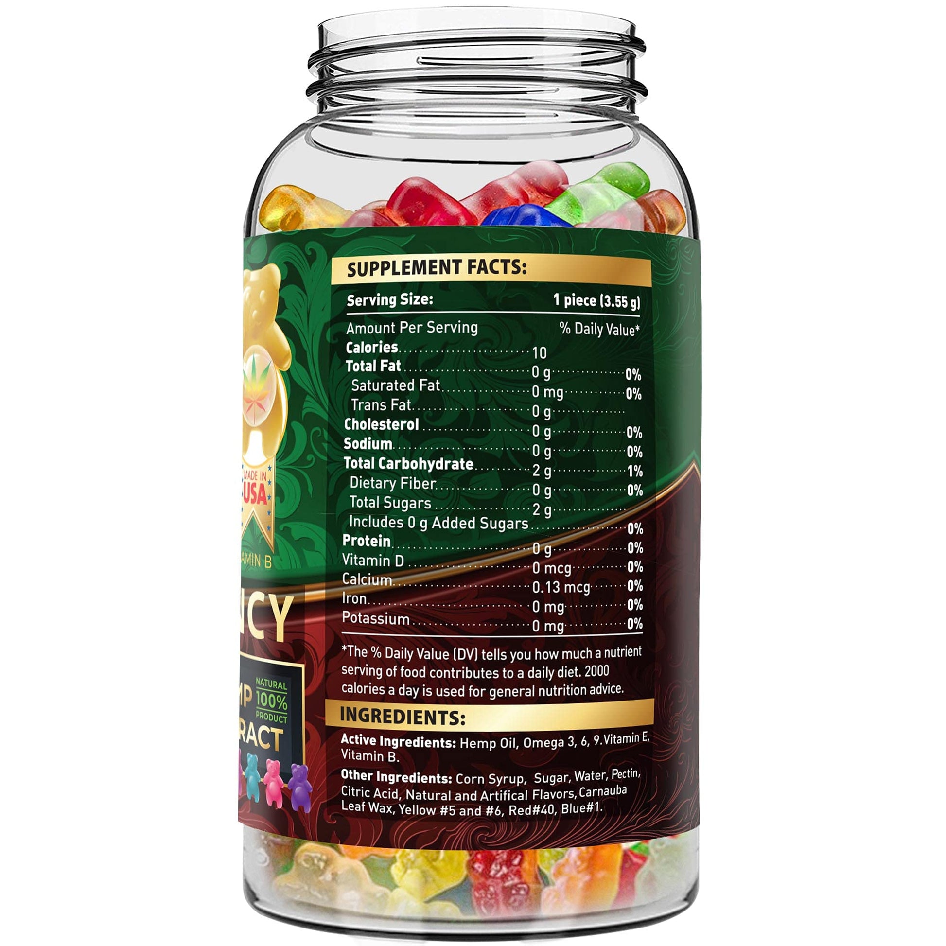Wellution Hemp Gummies 1,500,000 XXL High Potency - Fruity Gummy Bear with Hemp Oil WellutionAu supplements