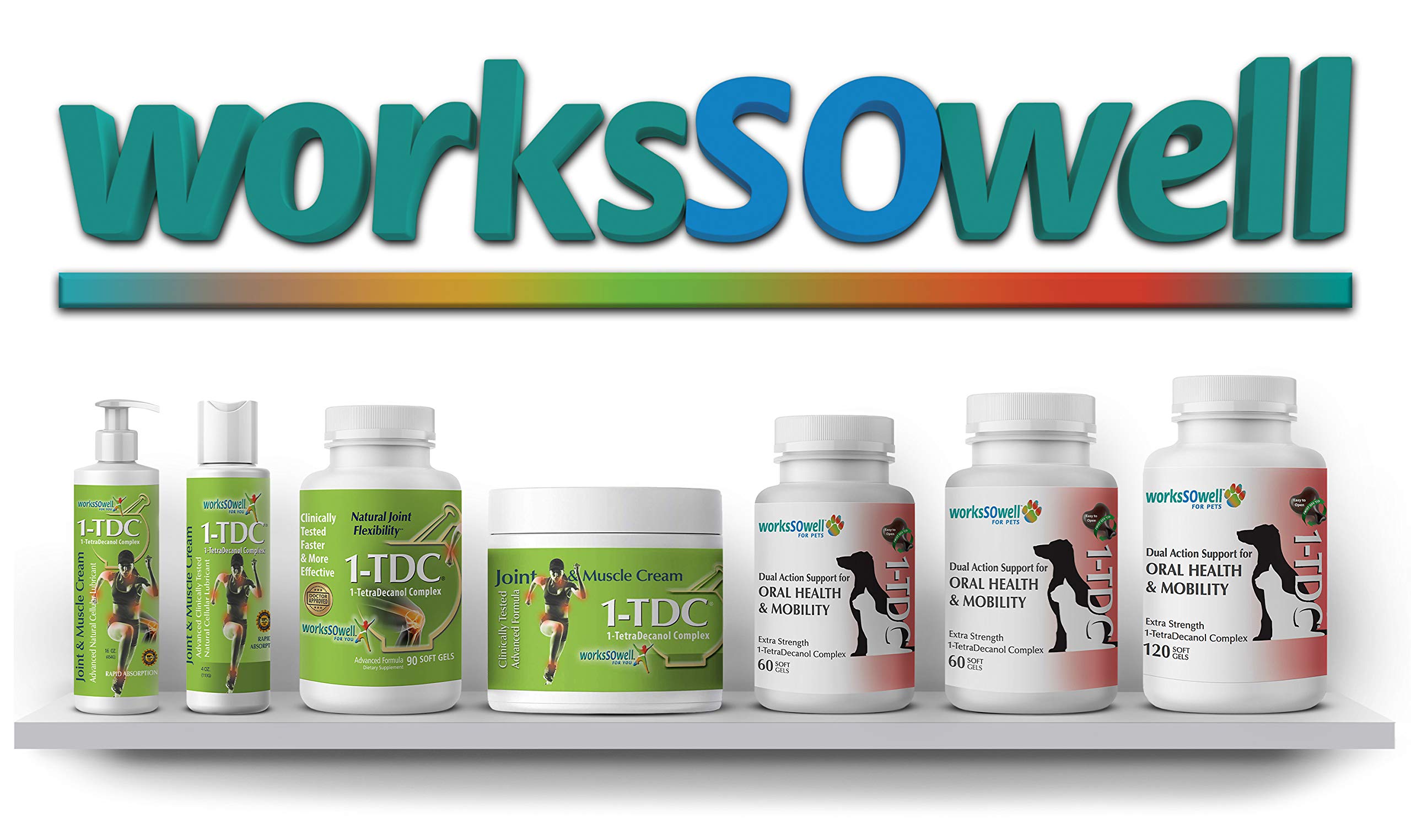 1-TDC Joint & Muscle Health 90 Gels and Joint & Muscle Relief Cream 4 oz Bundle 1-TDCAu supplements