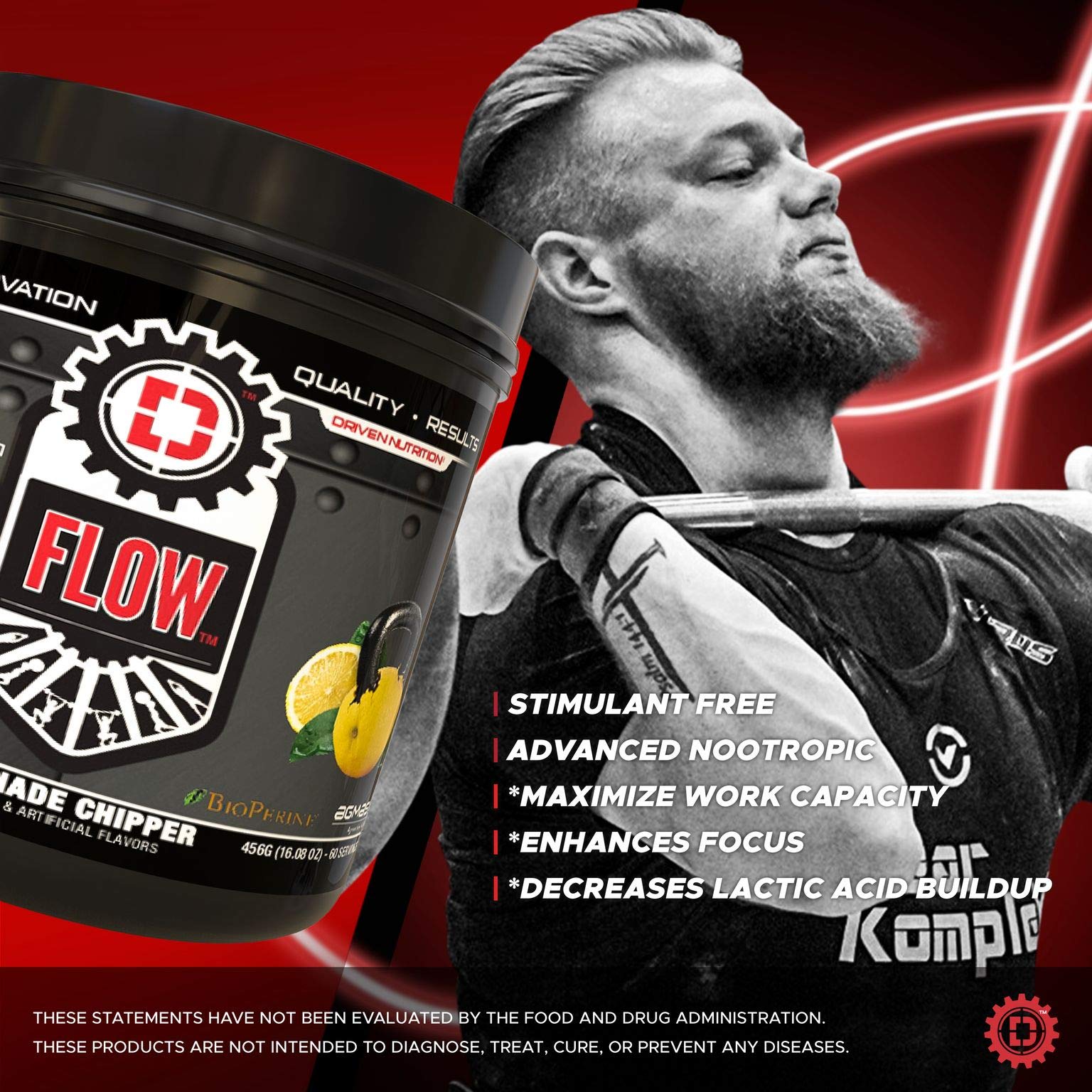 Driven Nutrition Flow - Cognitive Nitric Oxide Nootropic - Endurance & Energy - Increase Driven NutritionAu supplements