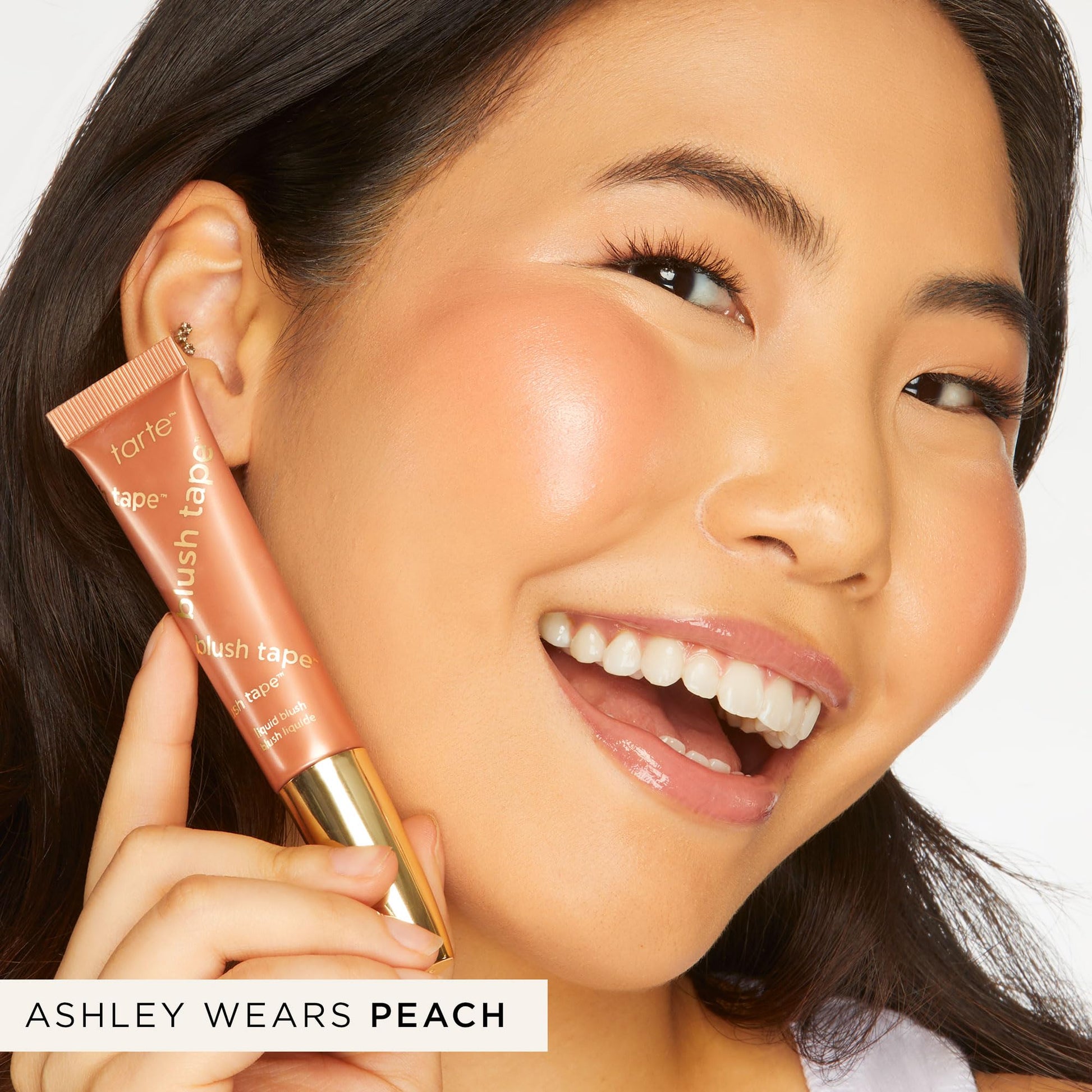 tarte blush tape liquid blush – Buildable Cream Cheek Makeup, Lightweight Formula, Blurs appearance for Radiant Glow, Vegan & Cruelty-Free, full size, rose tarteAu supplements