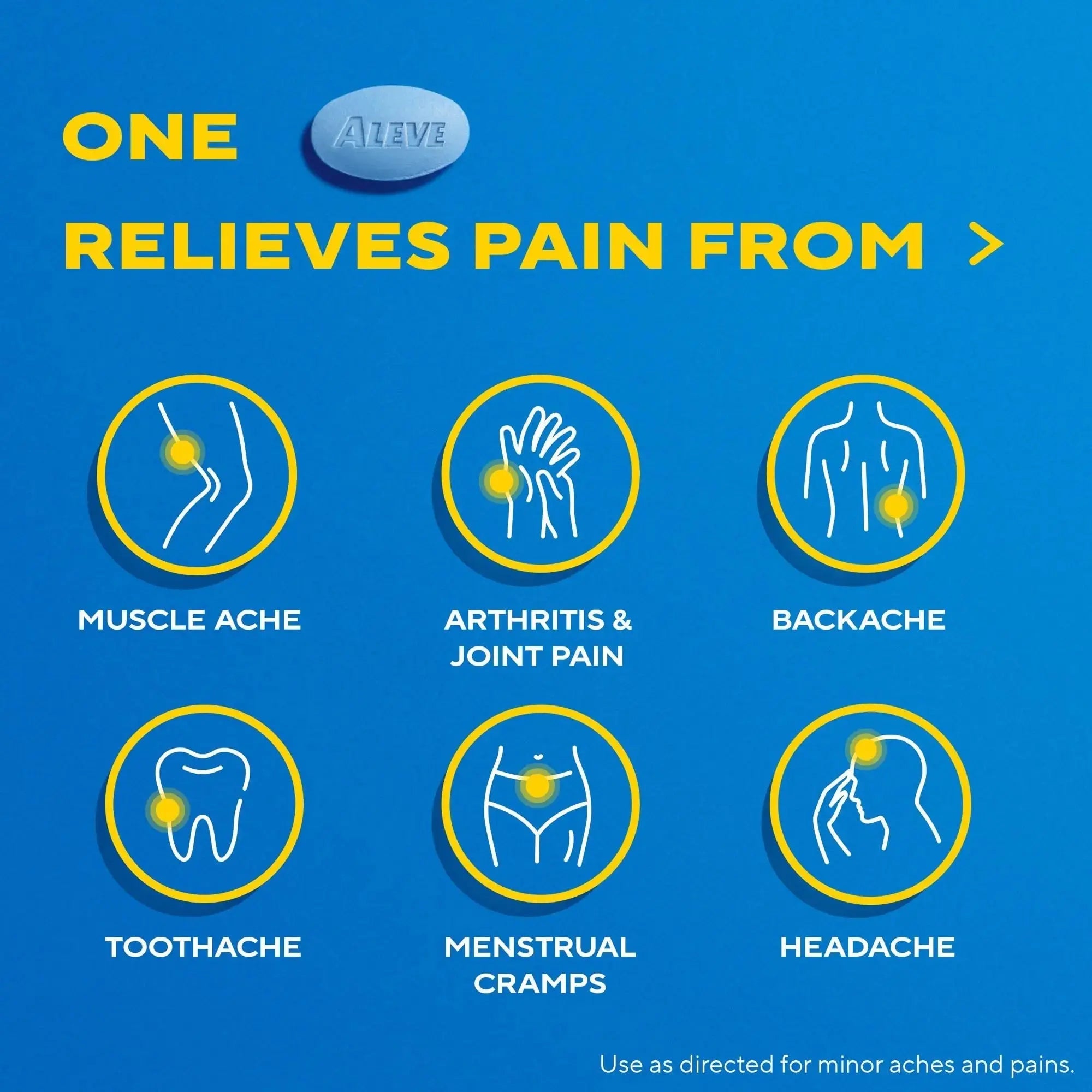 Aleve Pain Relief Naproxen Sodium Caplets ‐ 24 Count AleveAu supplements