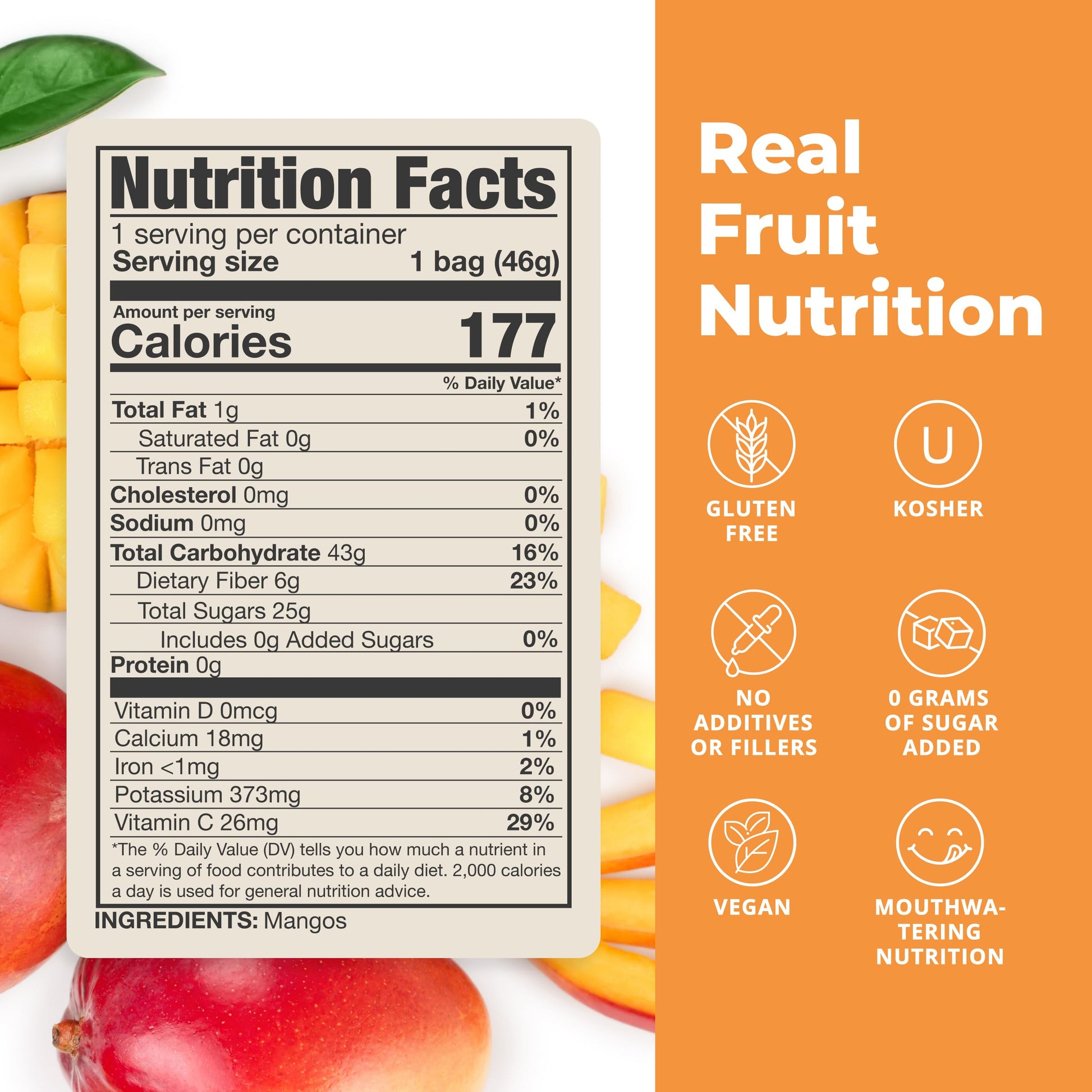 Balance of Nature Freeze-Dried Mangos (5 Pack) – 100% Real Fruit, Crunchy Mango Slices, Healthy Snack, Mouthwatering Nutrition, Gluten-Free, Vegan, No Sugar Added, Five 1.6 oz Bags Balance of NatureAu supplements