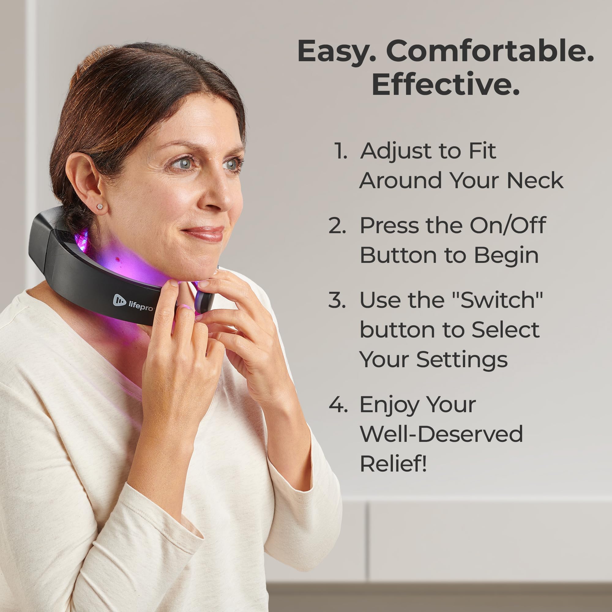 Lifepro Red Light Therapy for Neck - Compact & Rechargeable Red Light Therapy Device- On-The-Go LifeProAu supplements