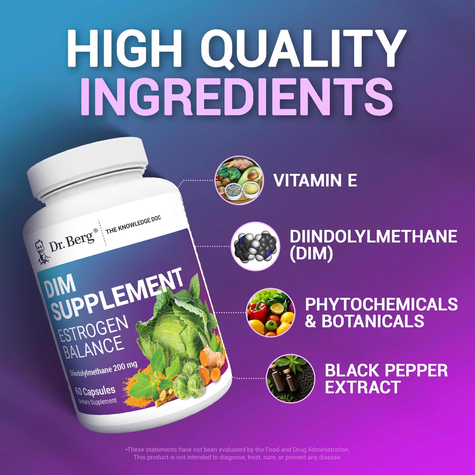 Dr. Berg DIM Supplement Estrogen Balance - Original Estrogen Supplement for Women with Diindolylmethane Dr. Berg NutritionalsAu supplements