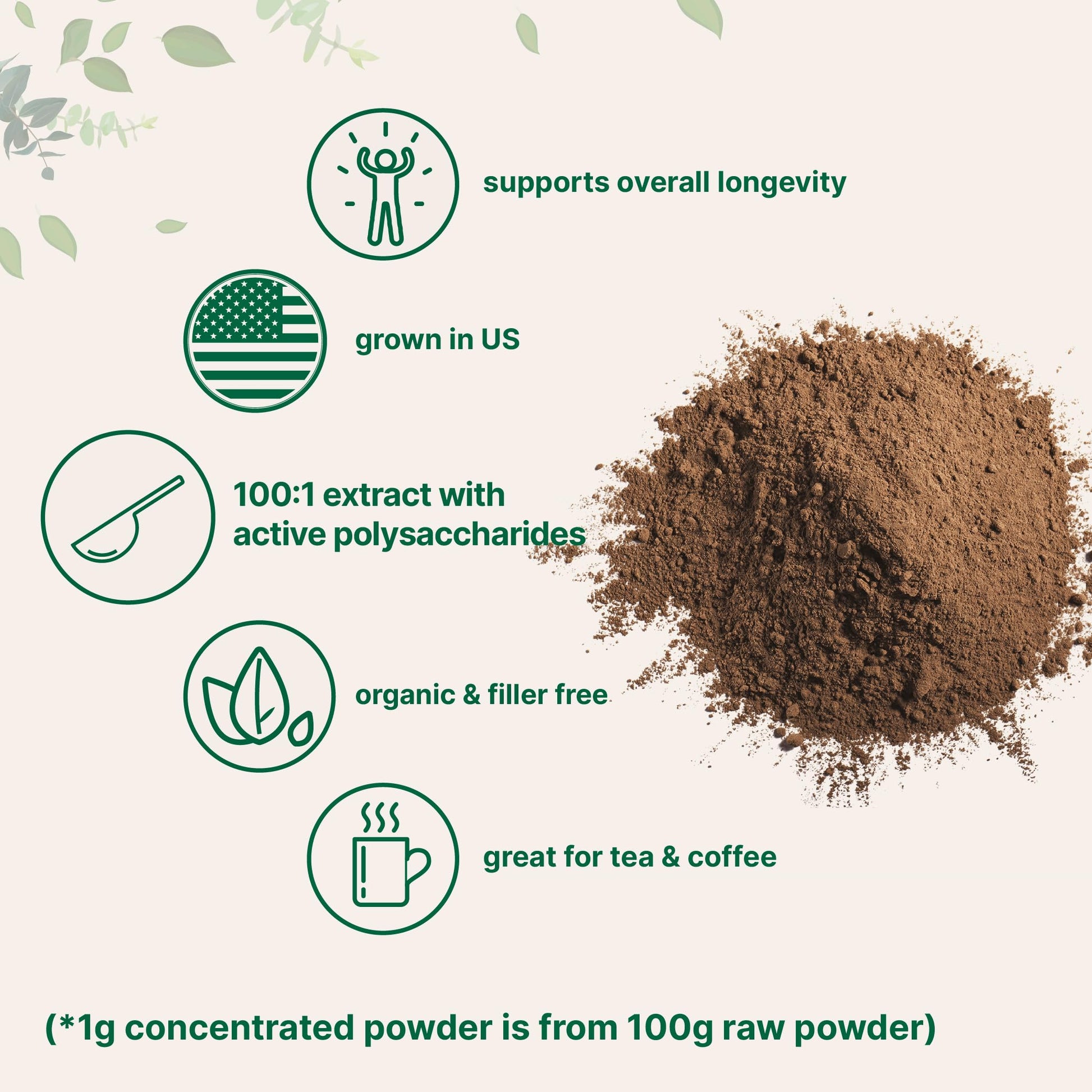 Micro Ingredients Sustainably US Grown, Organic Reishi Mushroom Powder, 8 Ounce Micro IngredientsAu supplements