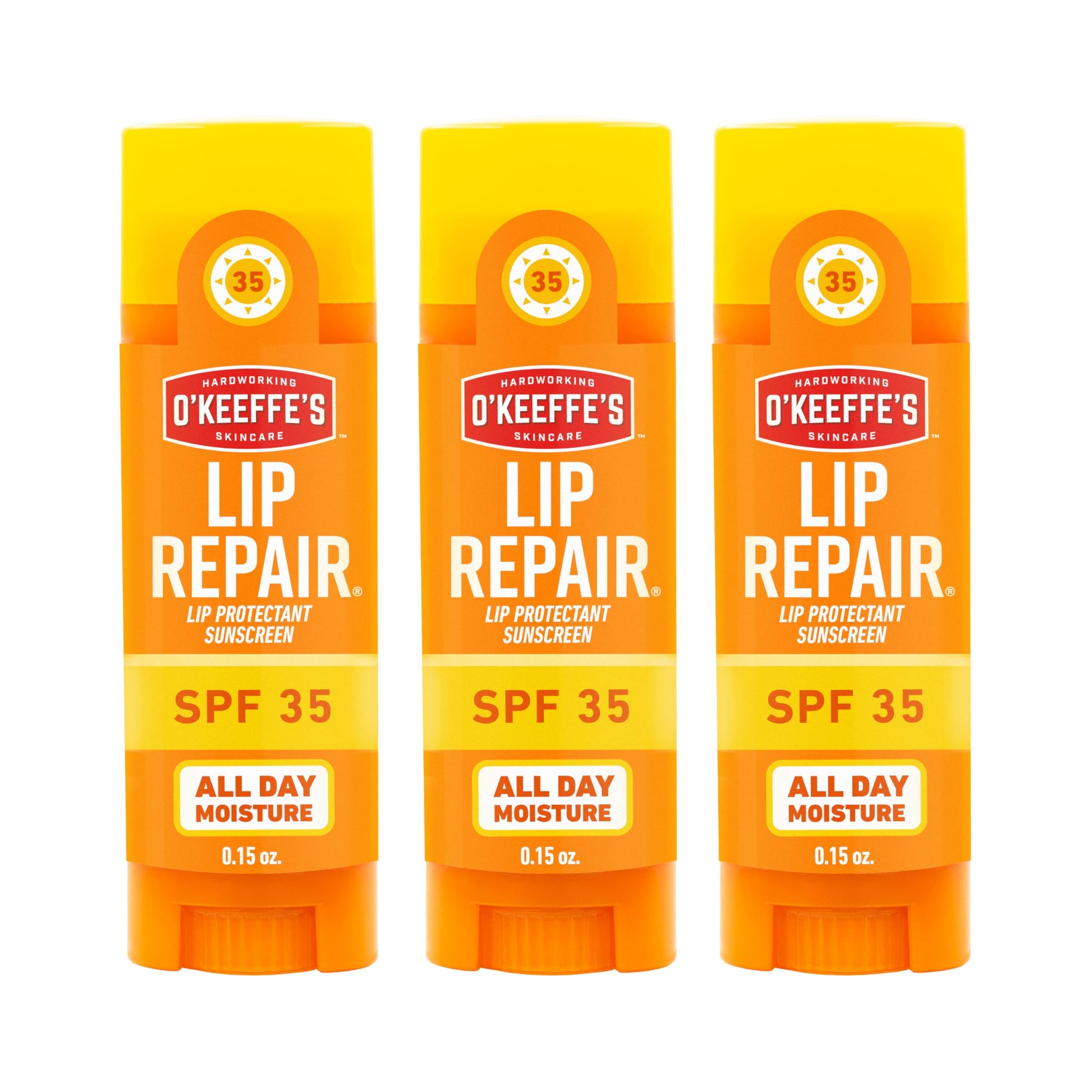 O'Keeffe's Lip Repair SPF 35 Lip Balm - Stick (3 Pack) - Sun-Safe Moisturizer for Extremely Cracked, Dry Lips O'Keeffe'sAu supplements