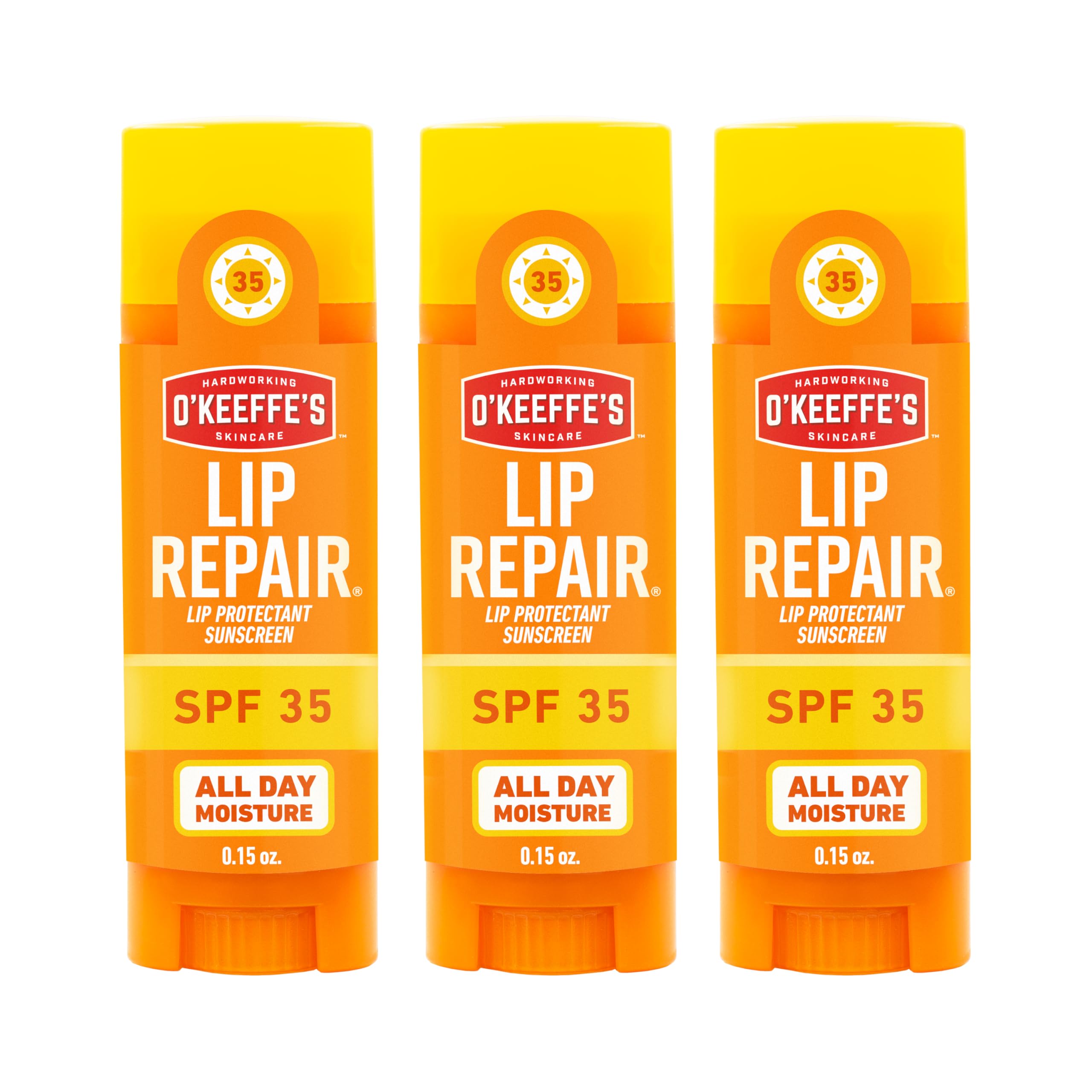 O'Keeffe's Lip Repair SPF 35 Lip Balm - Stick (3 Pack) - Sun-Safe Moisturizer for Extremely Cracked, Dry Lips O'Keeffe'sAu supplements