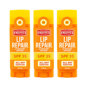 O'Keeffe's Lip Repair SPF 35 Lip Balm - Stick (3 Pack) - Sun-Safe Moisturizer for Extremely Cracked, Dry Lips O'Keeffe'sAu supplements