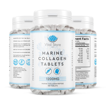 Marine Collagen Peptide Tablets 1200MG - 6 Month Supply - 180 High Strength Collagen Tablets My StoreAu supplements