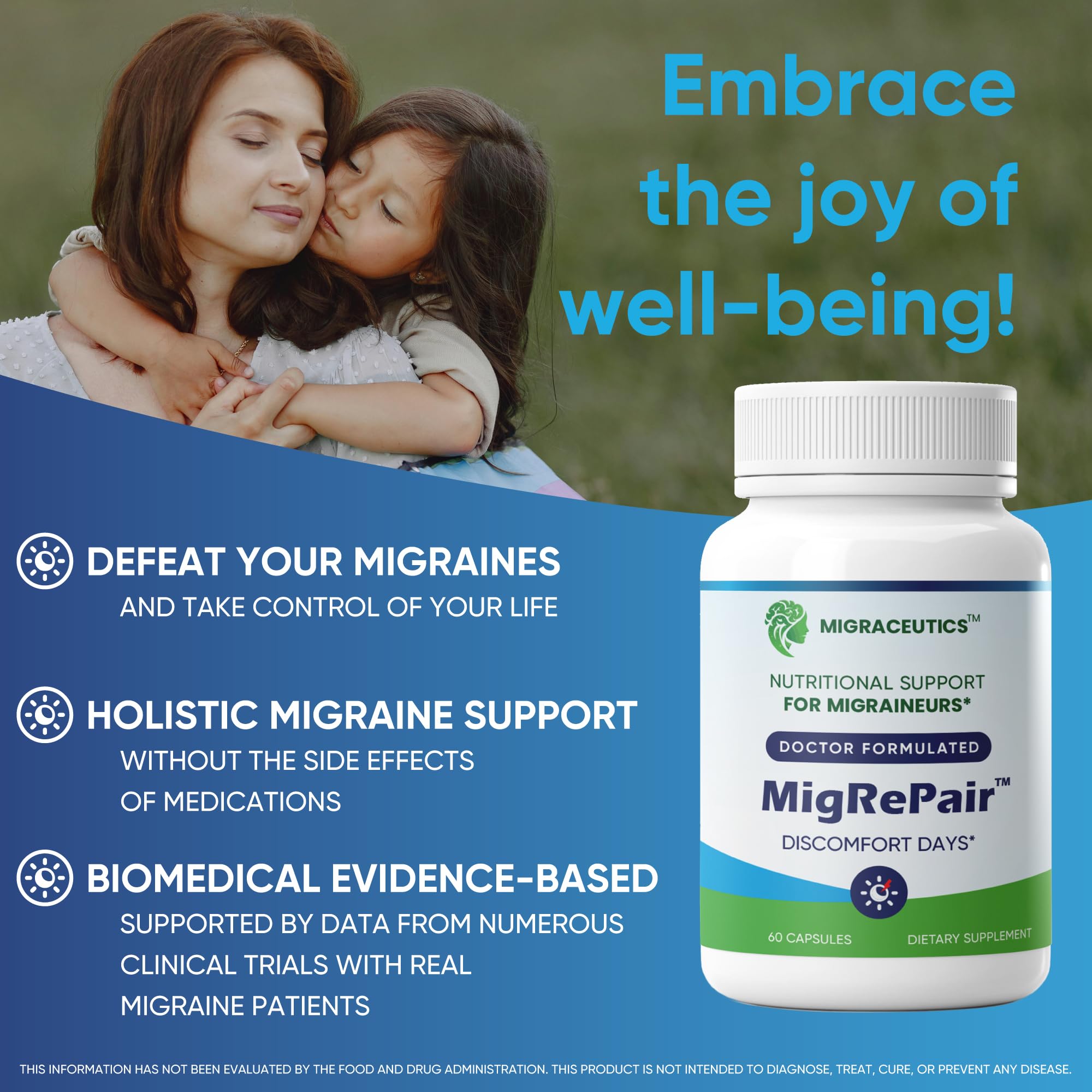 MigRePair | Doctor Formulated Natural Herbal Supplement for Migraine Relief Needs | Supports Relief During Migraine Discomfort (Ictal Phase) MigraceuticsAu supplements