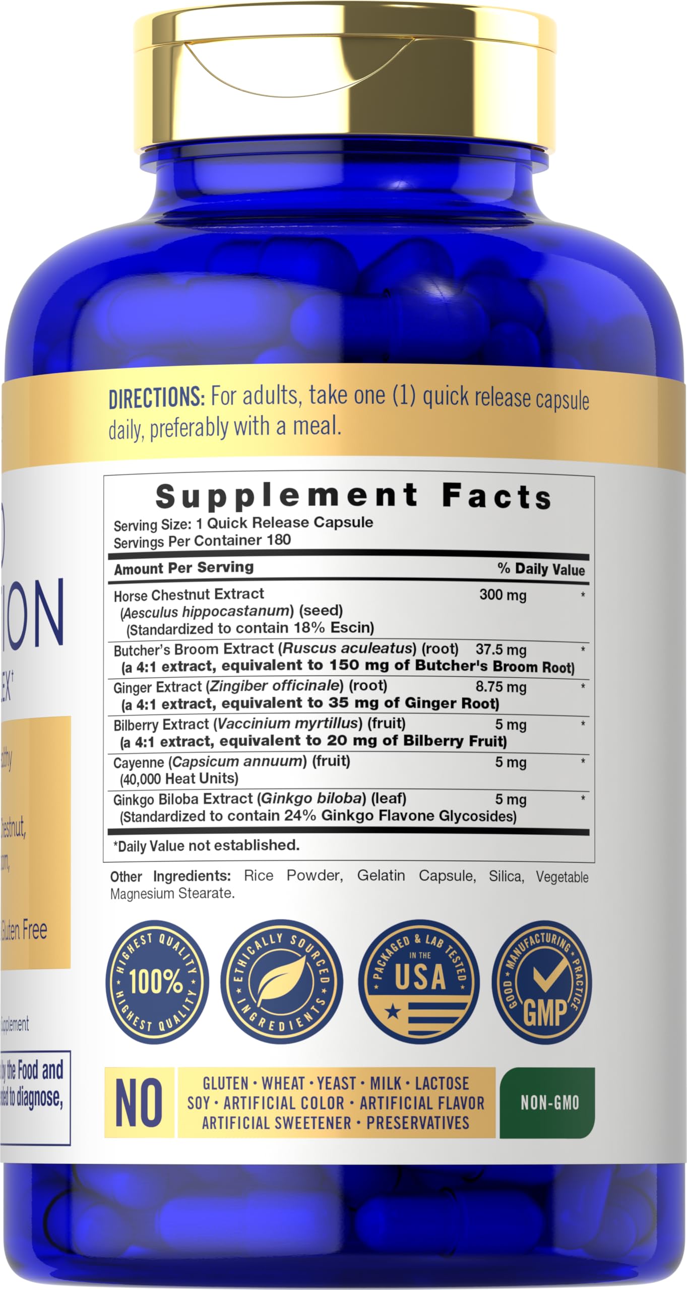 Carlyle Blood Circulation Supplement | 180 Capsules | Supports Healthy Circulation | Non-GMO, Gluten Free CarlyleAu supplements