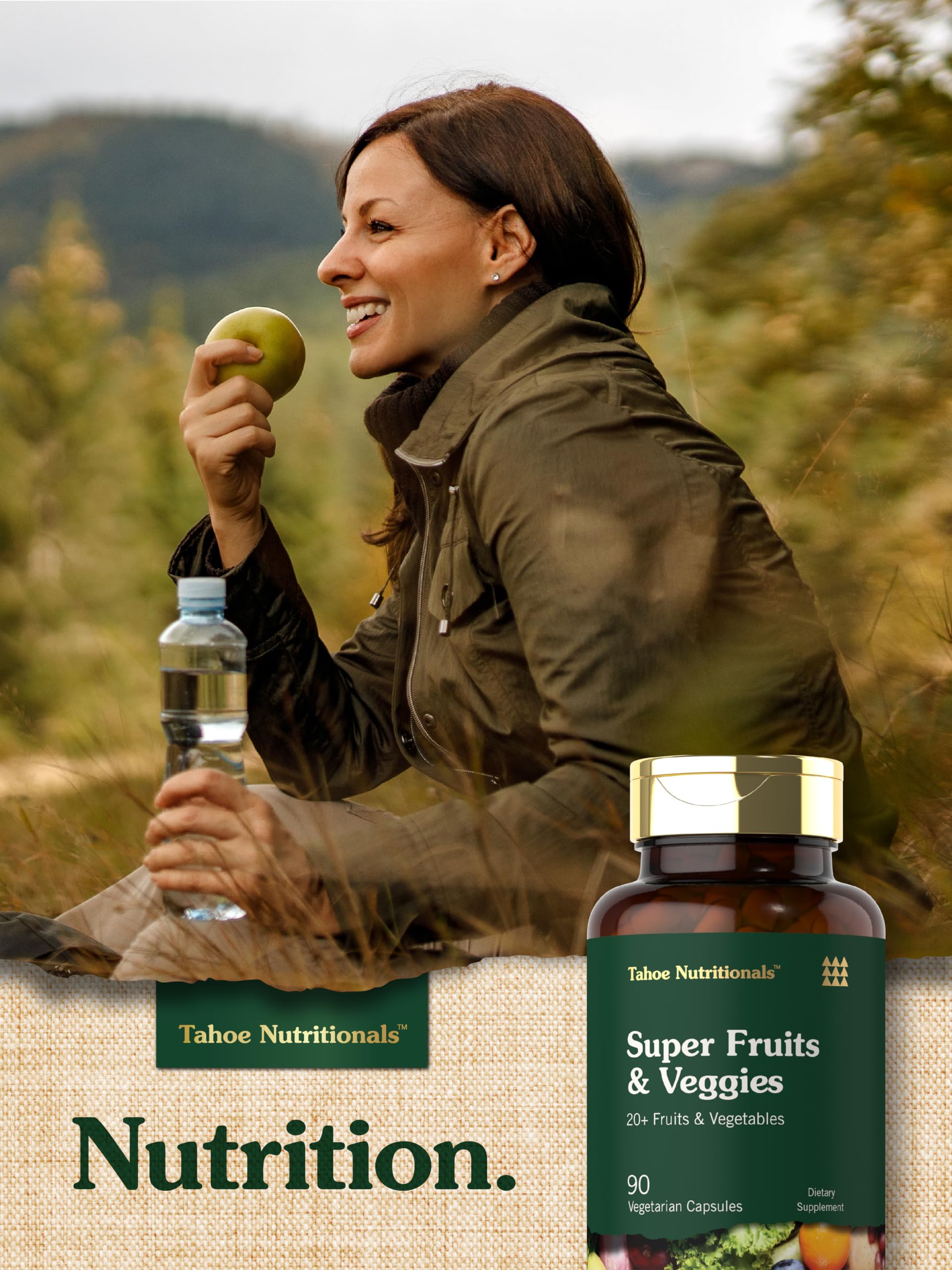 Tahoe Nutritionals Super Fruits and Veggies Capsules | 90 Count | Vegetarian, Non-GMO and Gluten Free Supplement Tahoe NutritionalsAu supplements
