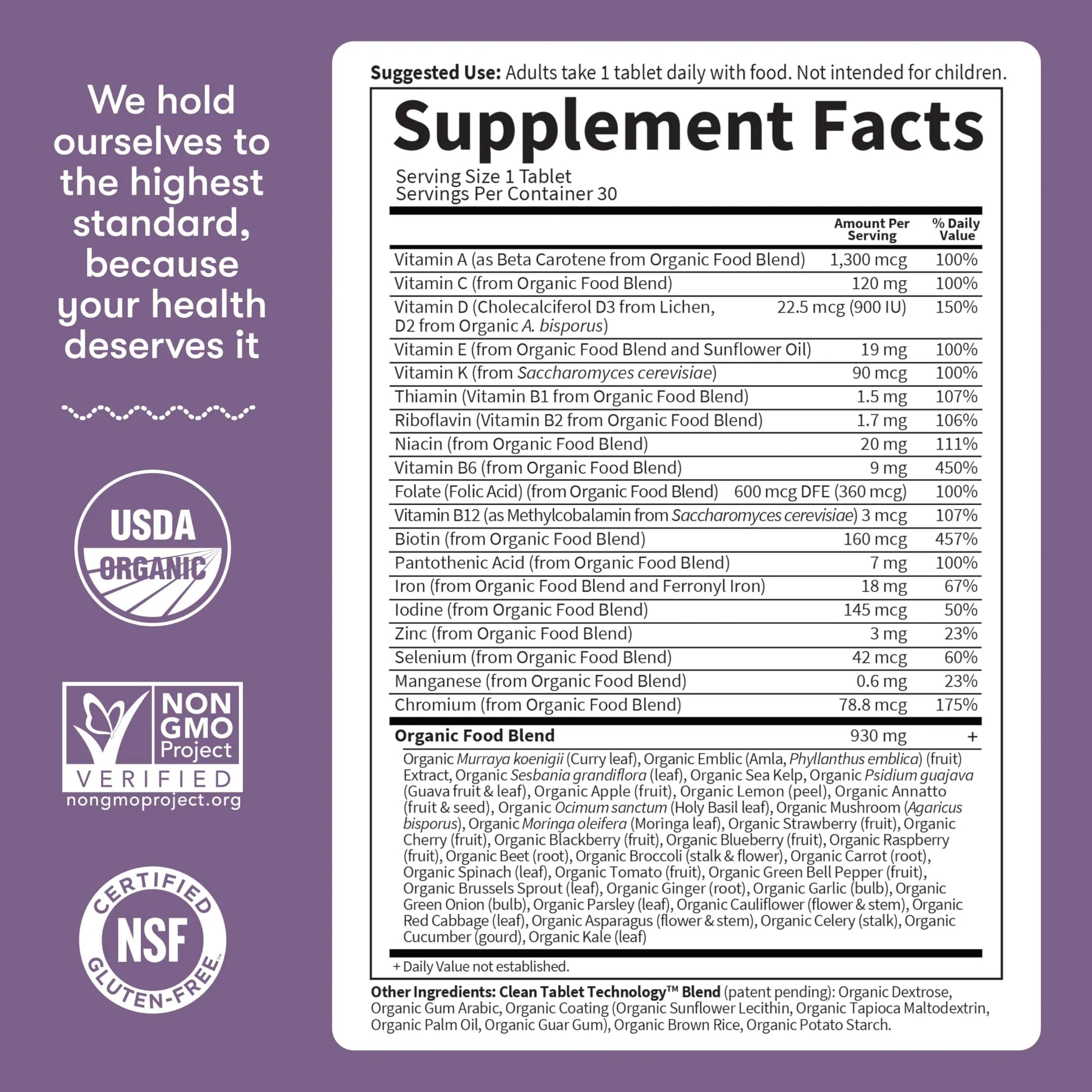 Garden of Life Organics Prenatal Vitamin: Folate for Energy & Healthy Fetal Development, Non-constipating Iron, Vitamin C, B6, B12, D3 – Organic, Non-GMO, Gluten-Free, Vegan, 30 Day Supply Garden of Lifenz supplements