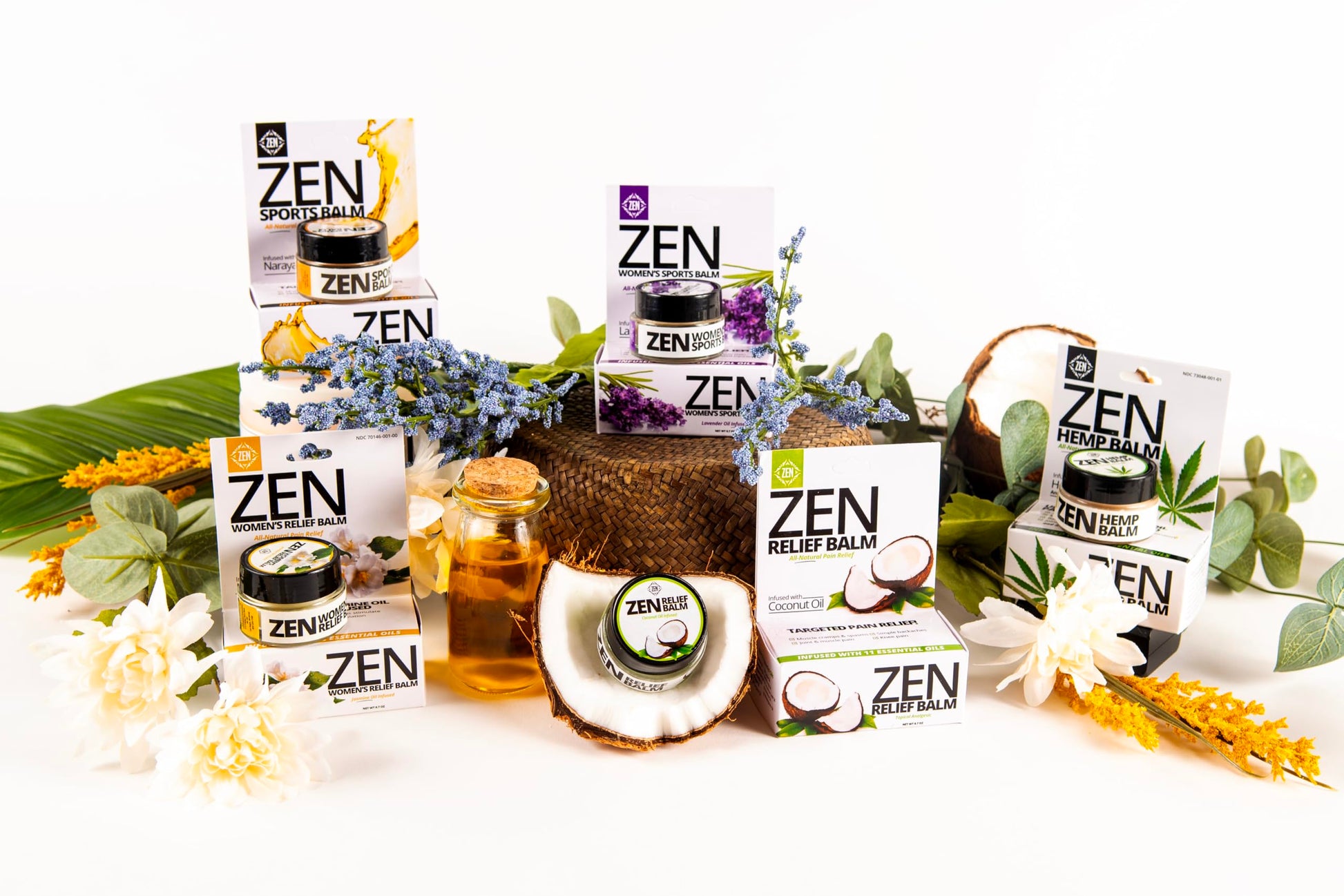 ZEN Variety Pack – Plant-Based Topical Balm Collection – Includes Relief, Sports, Women’s Sports, Women’s Relief & Hemp – 0.7 oz Each – #TrustedByLegends ZENAu supplements
