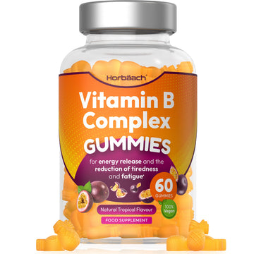 Vitamin B Complex Gummies | 60 Vegan Gummies - Tablet Alternative | High Strength B12 HorbäachUS supplements