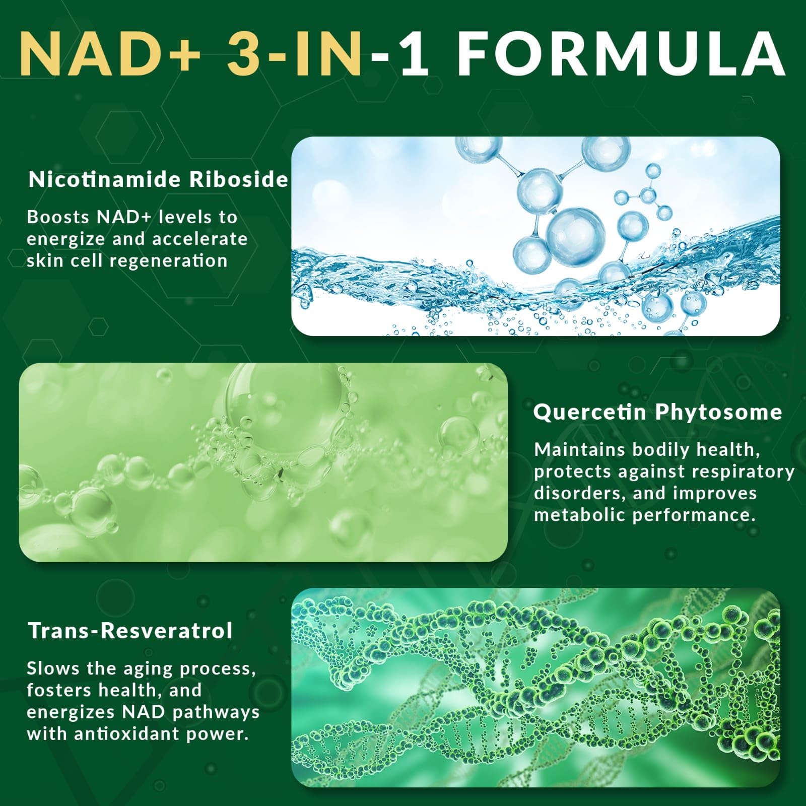 NUTRAONDA Liposomal Nicotinamide Riboside 900mg Resveratrol & Quercetin – NAD Supplement Plus for Anti Aging, Cellular Energy & Improve Health- 80 Capsules NUTRAONDAAu supplements