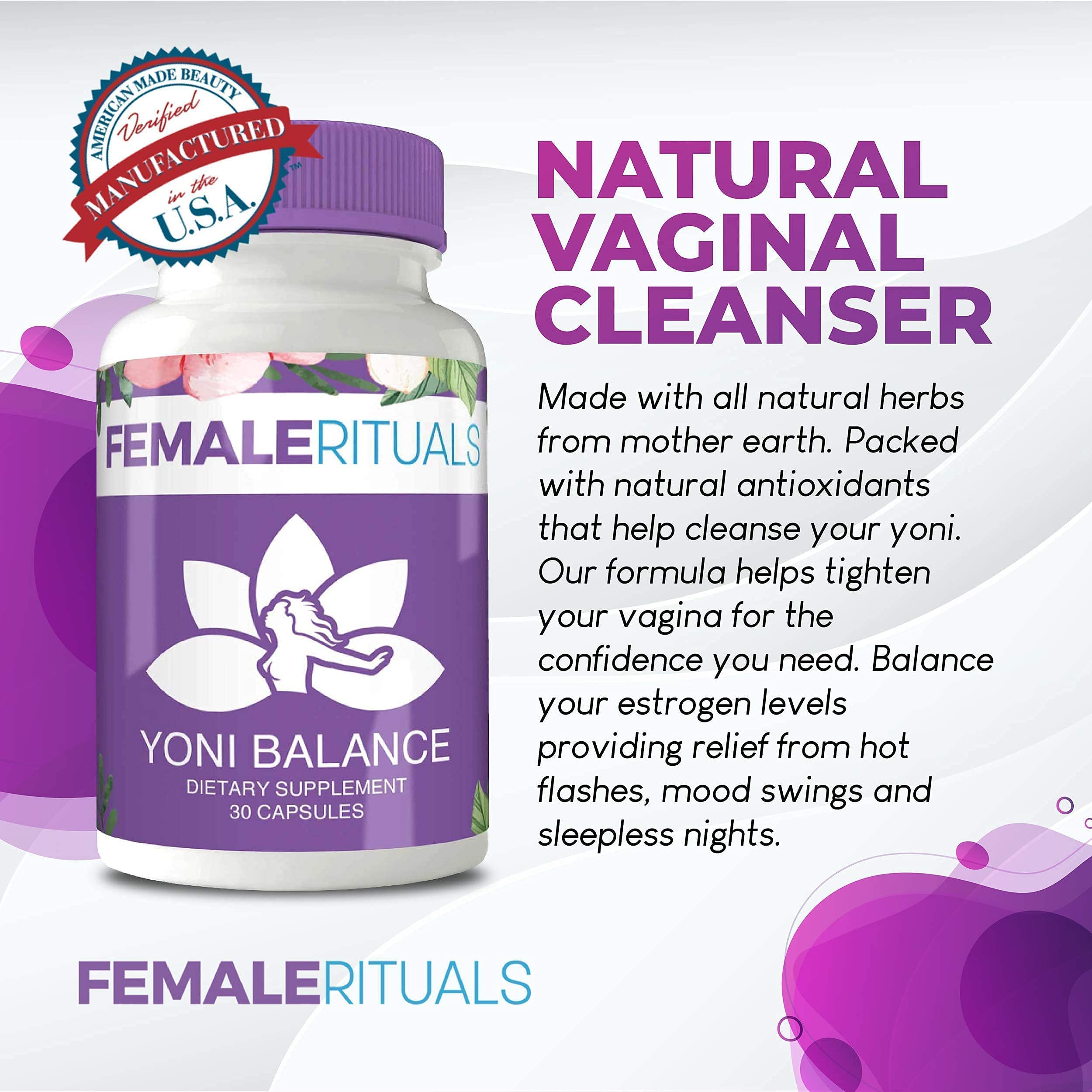 FEMALE RITUALS - Vaginal Moisturizer Boric Acid Suppositories for PH Balance - Bad Odors FEMALE RITUALSAu supplements
