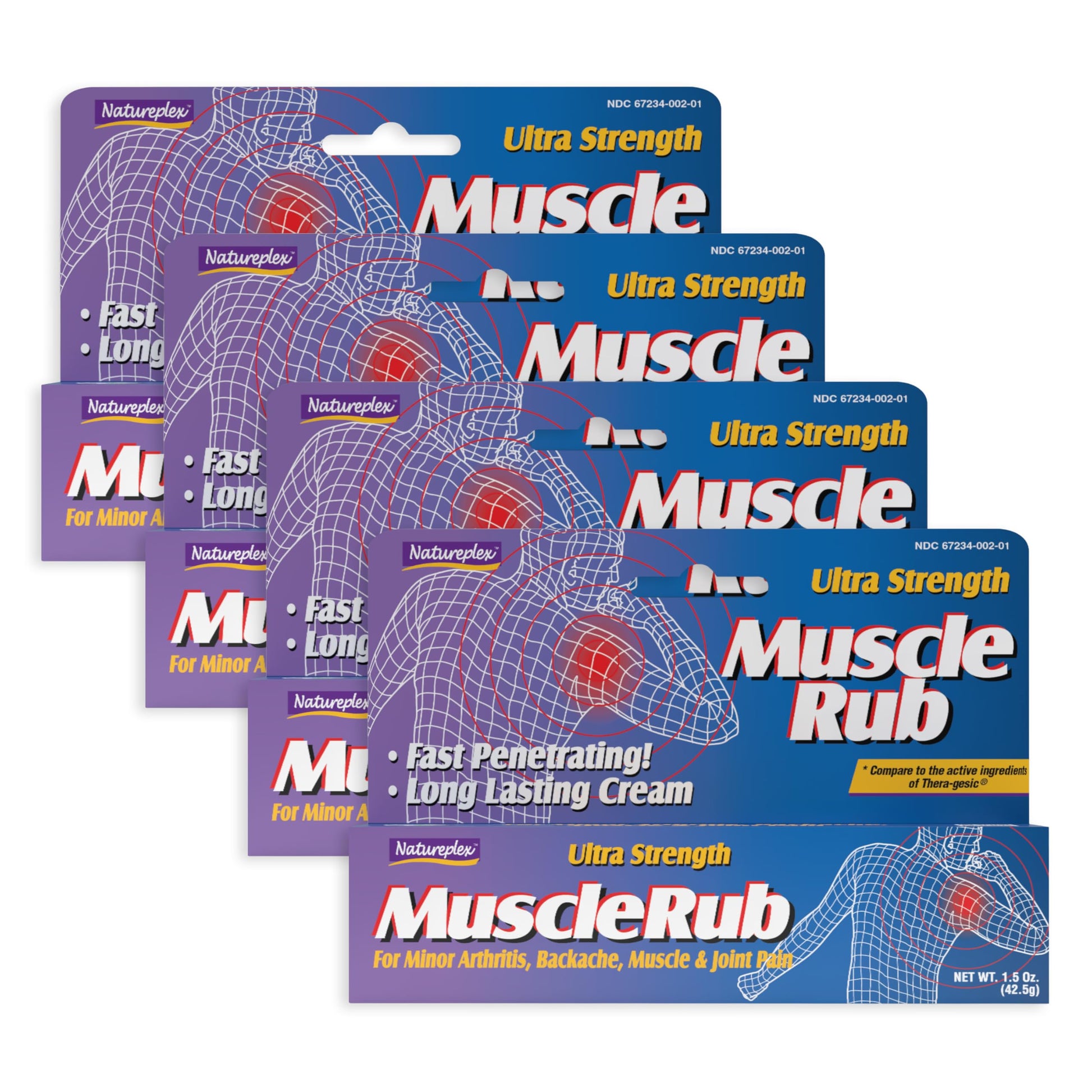 Ultra Strength Muscle Rub 4 Pack NatureplexAu supplements